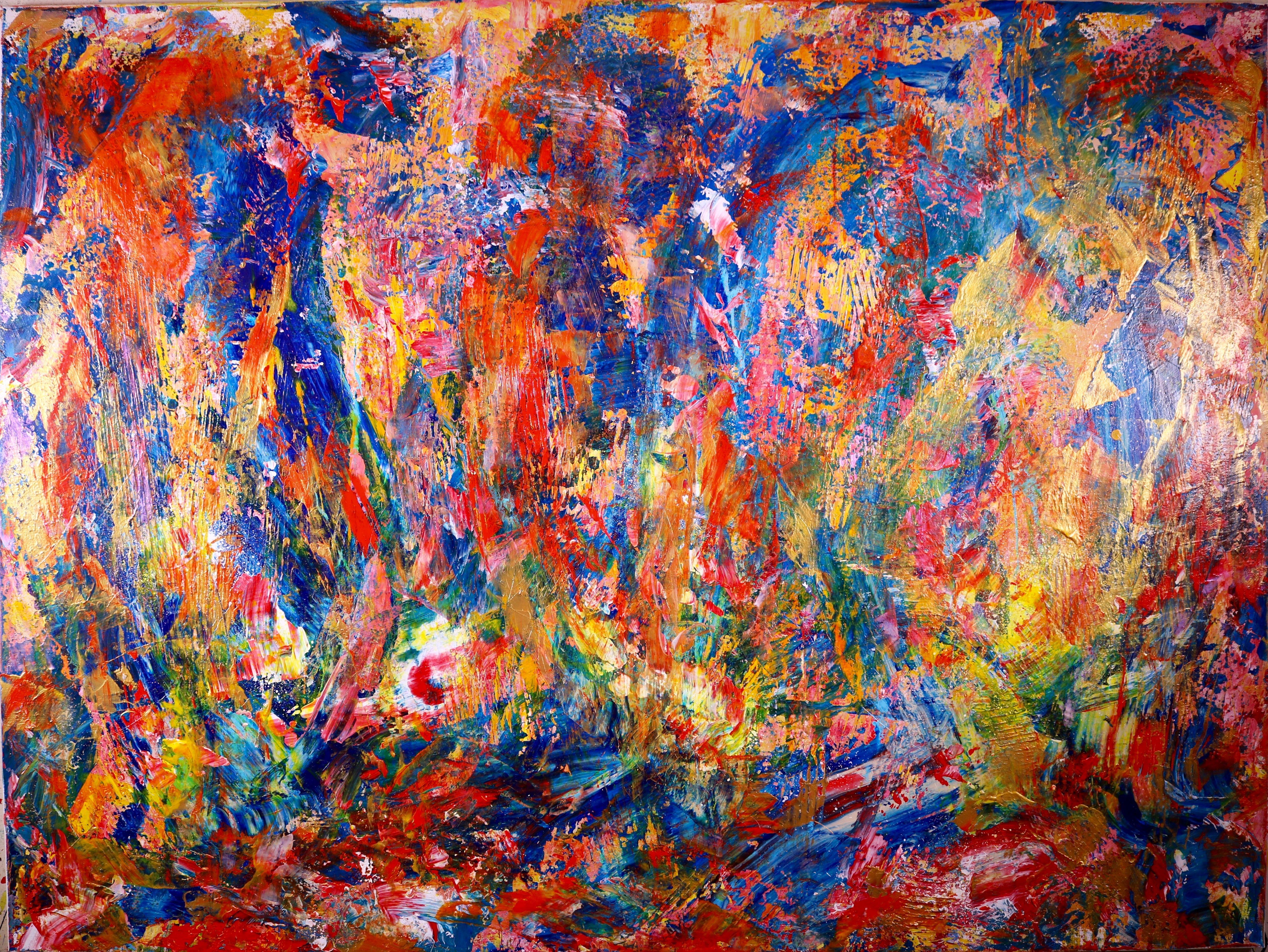 Polychromatic Terrain, Painting, Acrylic on Canvas