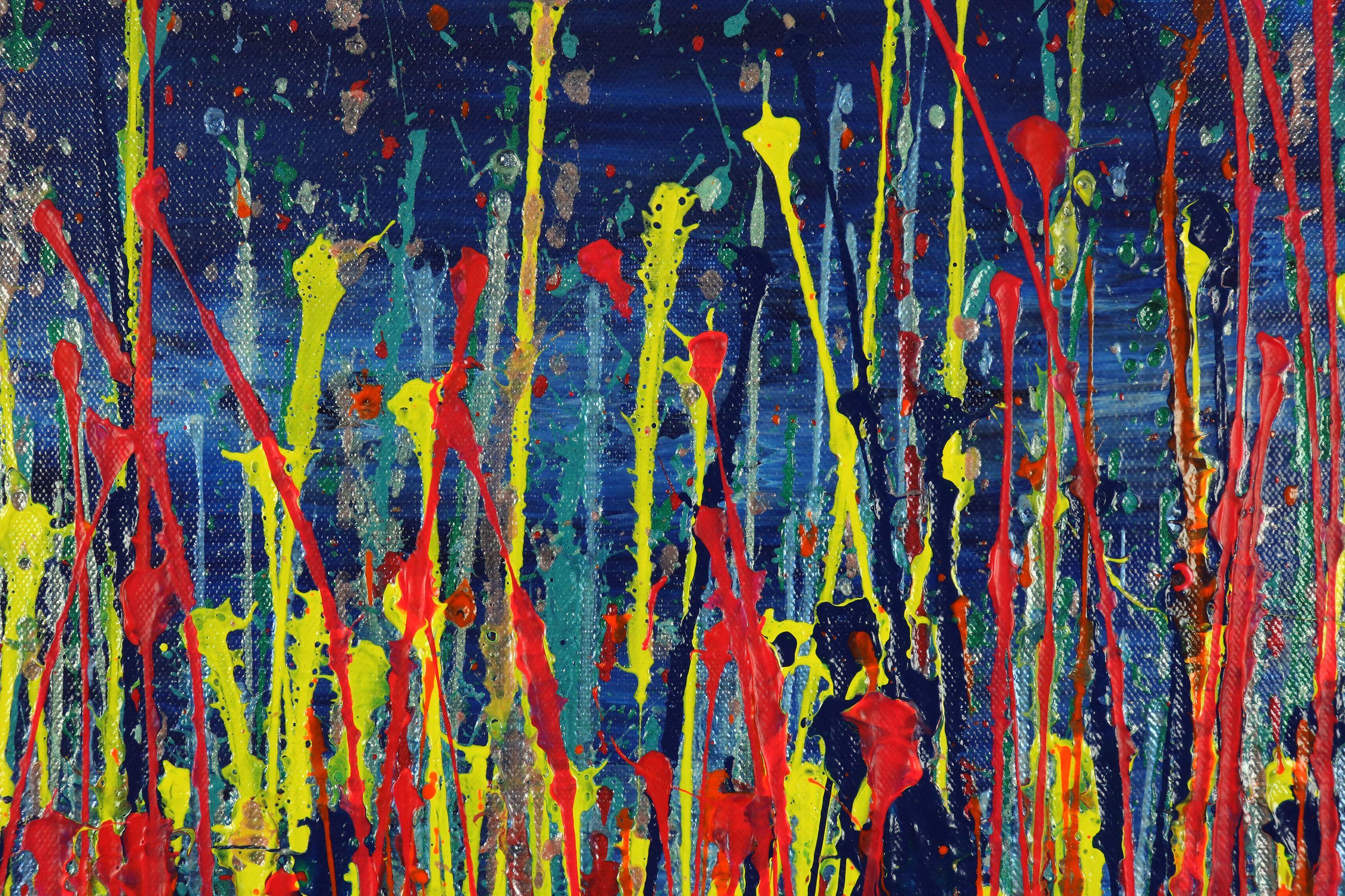 Jardín de la Profecía 2, Pintura, Acrílico sobre lienzo - Abstract Painting Marrón de Nestor Toro