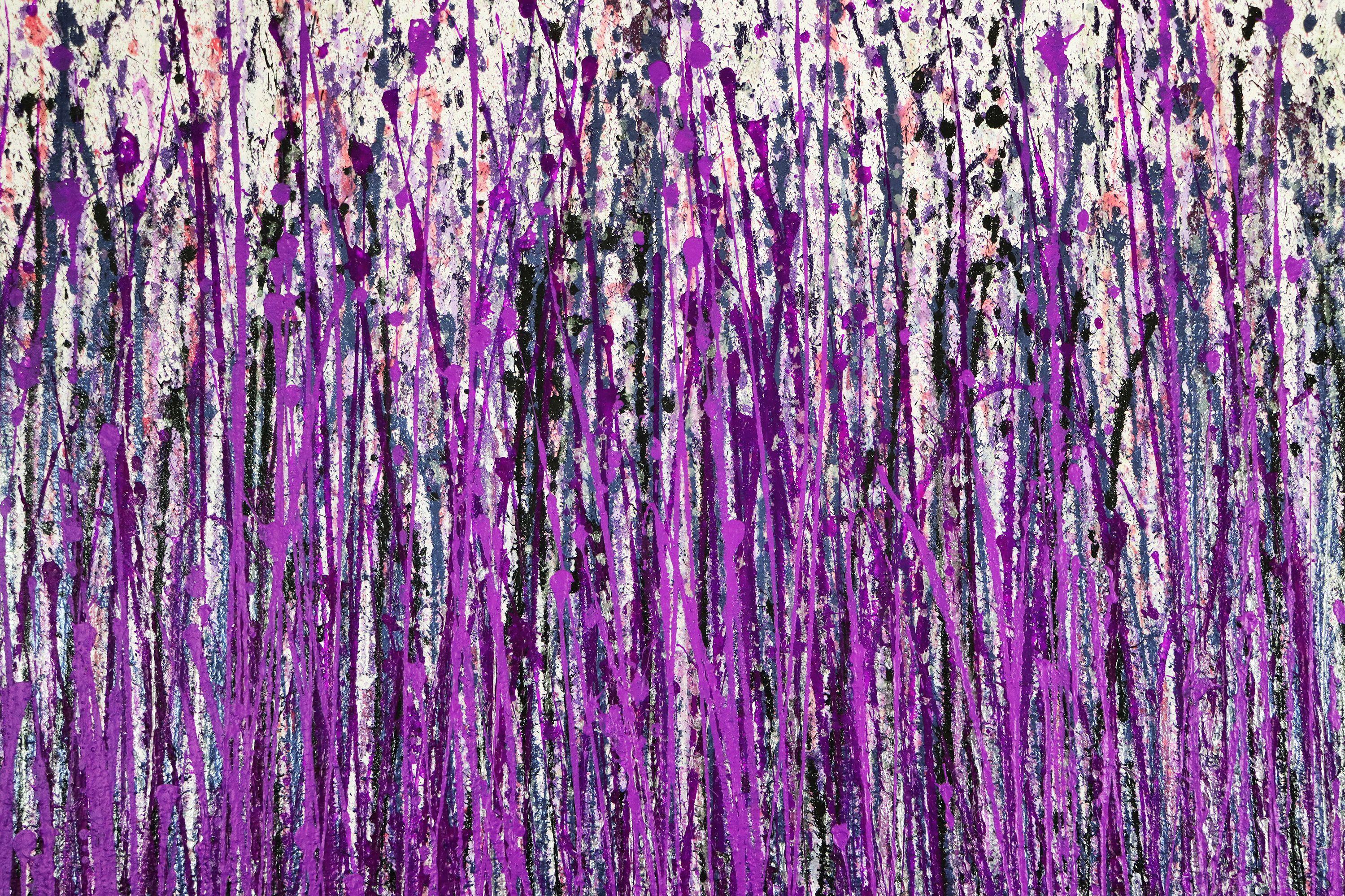 Provence (Lavender Imagery), Painting, Acrylic on Canvas For Sale 2
