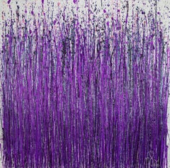 Provence (Lavender Imagery), Painting, Acrylic on Canvas