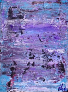 Purple Eclipse 1, Painting, Acrylic on Canvas