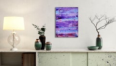 Purple Eclipse 2, Painting, Acrylic on Canvas
