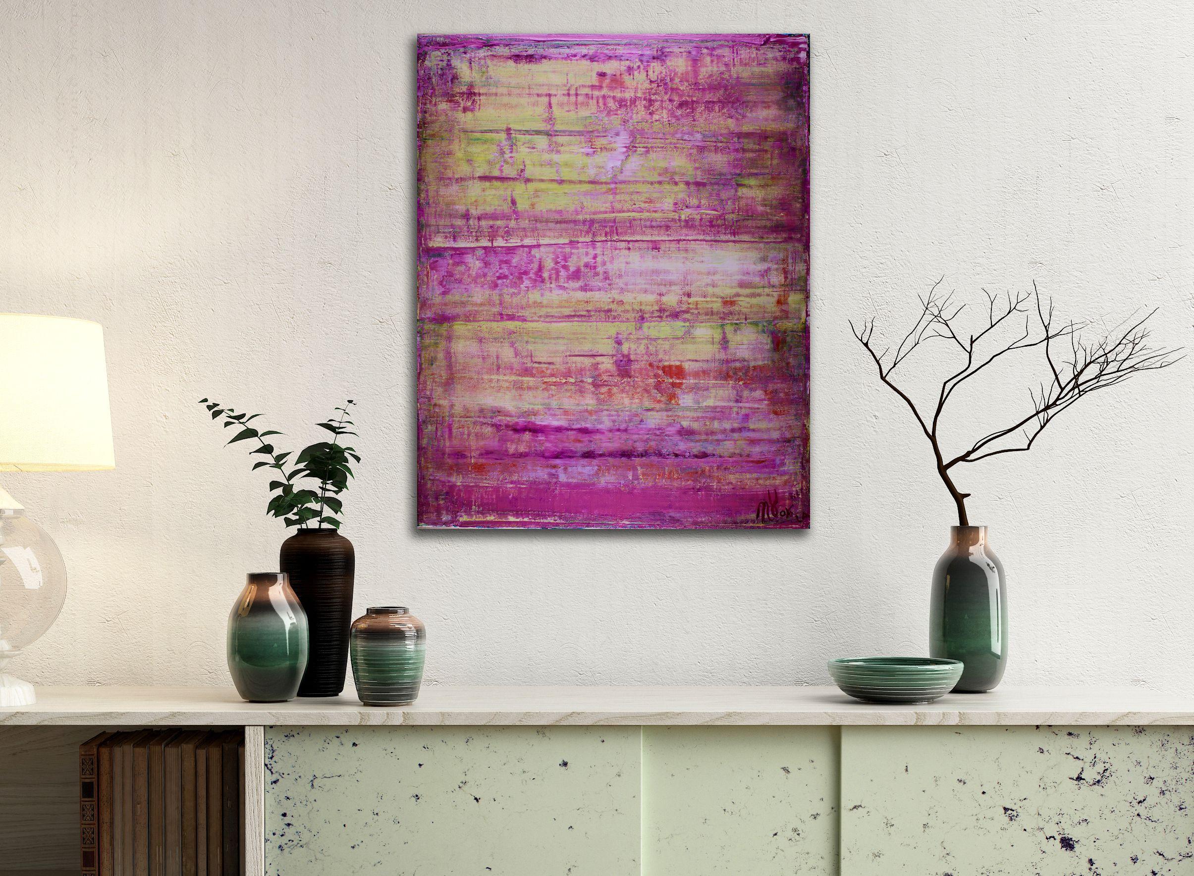 Luce viola, Pittura, Acrilico su tela - Painting Astratto di Nestor Toro
