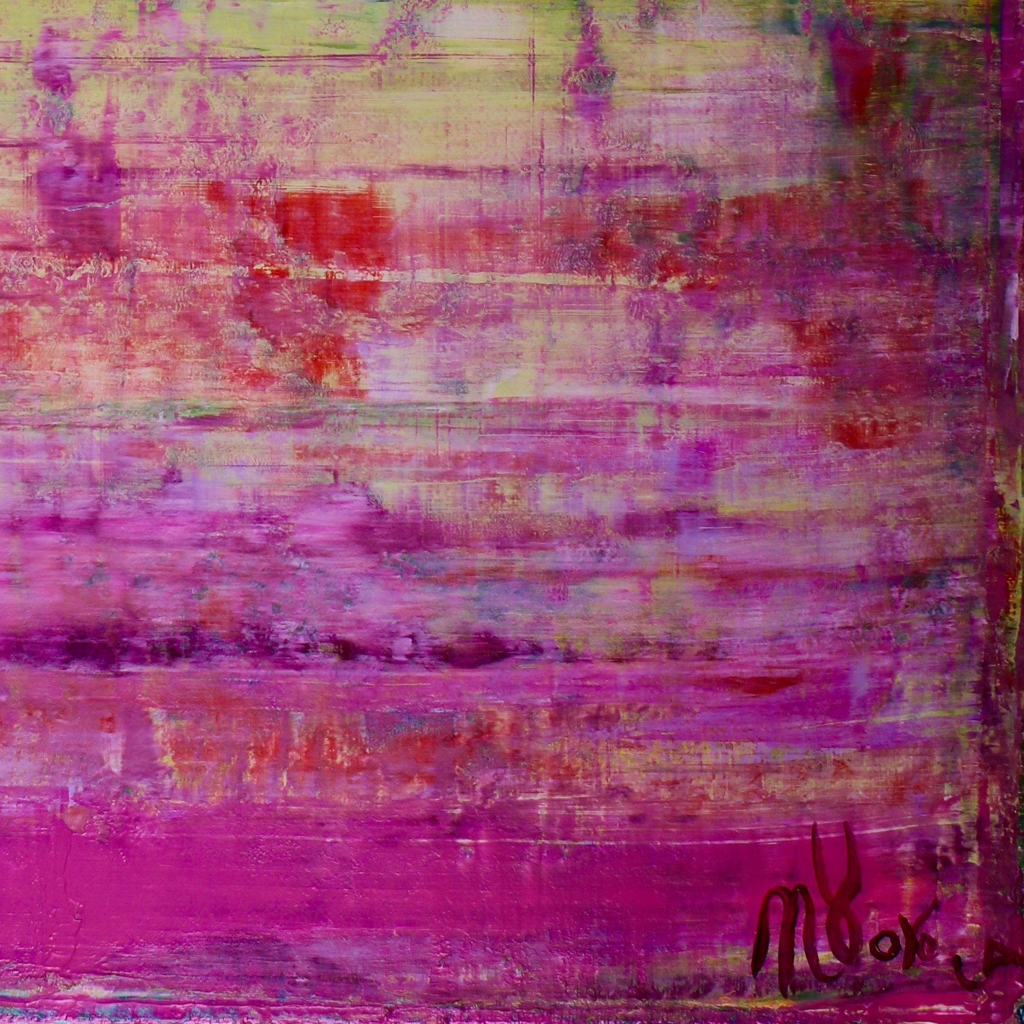 Luce viola, Pittura, Acrilico su tela - Abstract Painting Viola di Nestor Toro