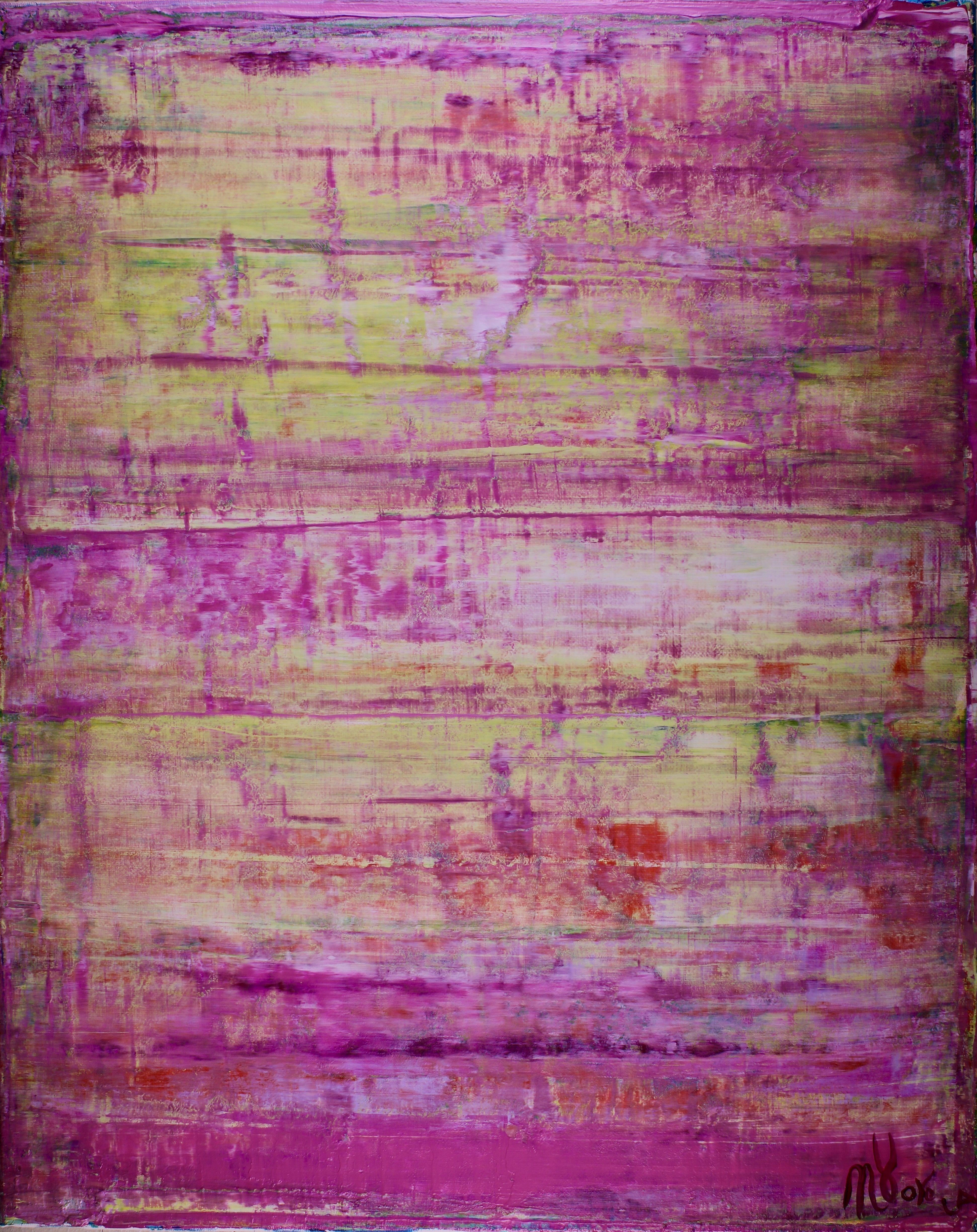 Nestor Toro Abstract Painting - Purple Light, Painting, Acrylic on Canvas