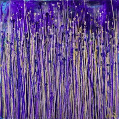 Radiant purple synergy, Painting, Acrylic on Canvas