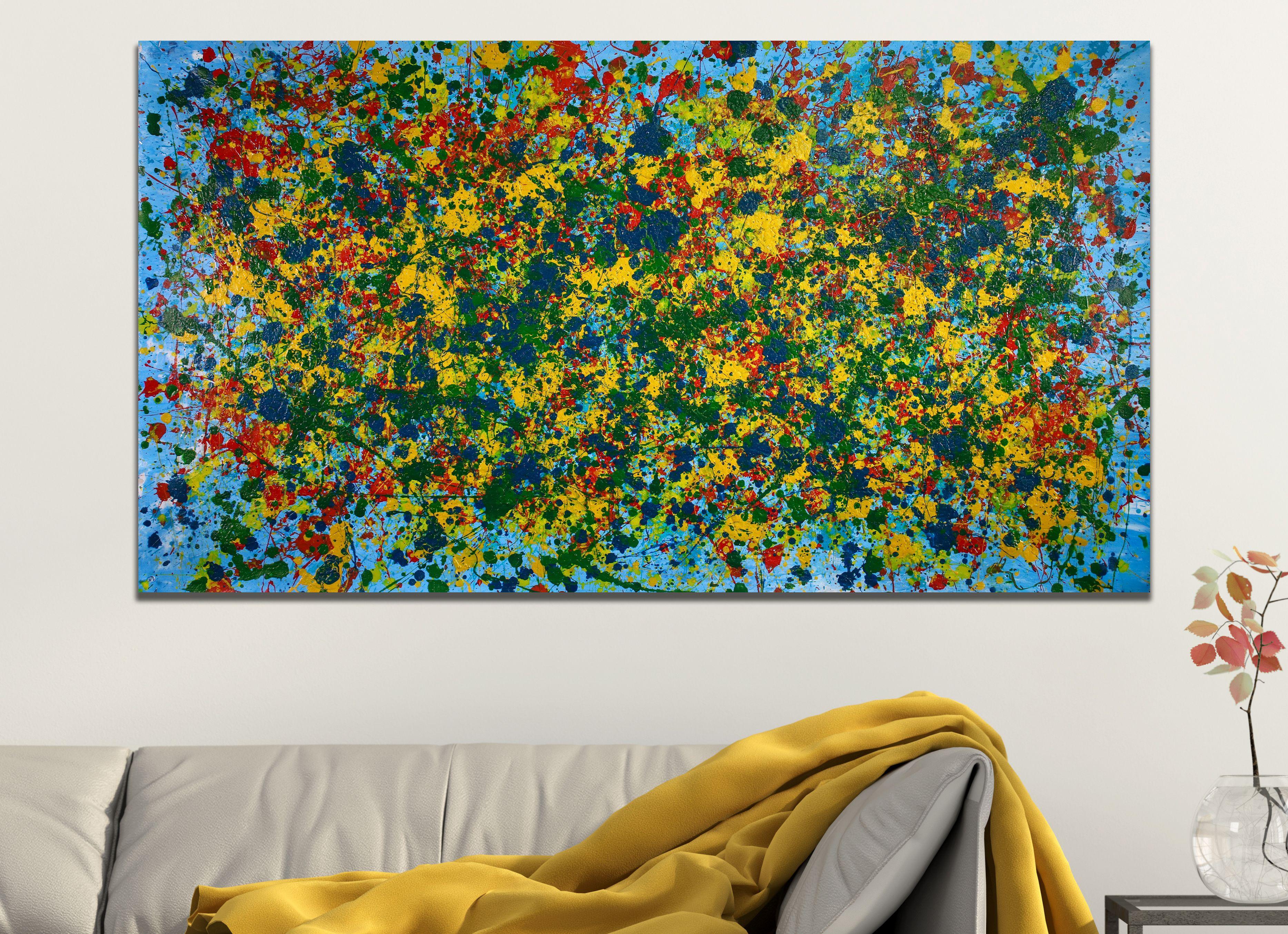 Spettri di colore radicali, Pittura, Acrilico su tela - Painting di Nestor Toro