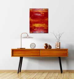 Red Horizon, Painting, Acrylic on Canvas