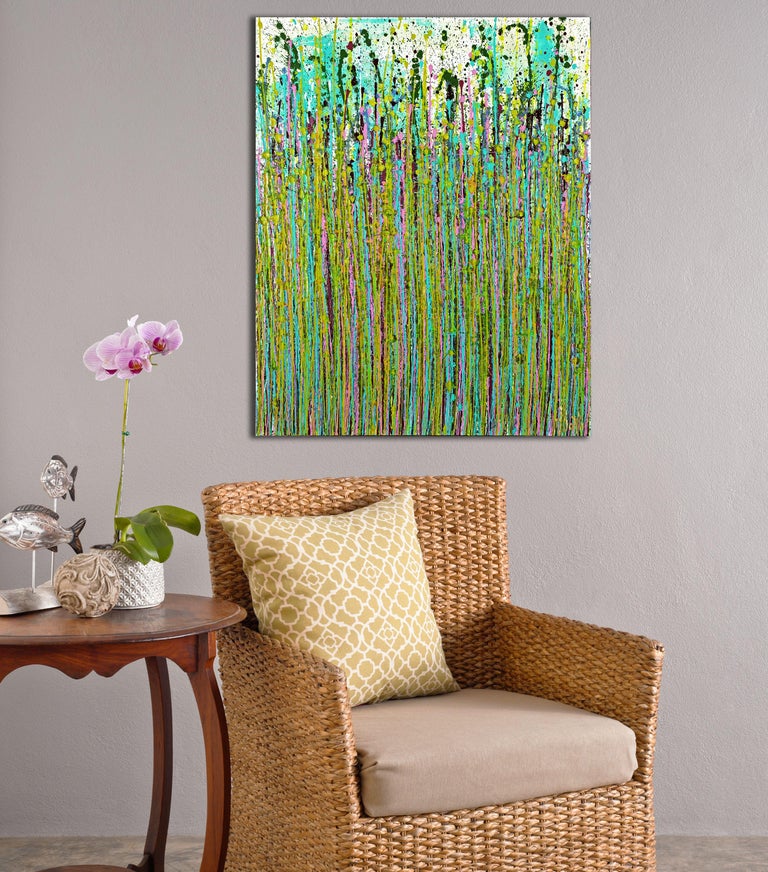 Nestor Toro Riflesso di colori 4, Pittura, Acrilico su tela in