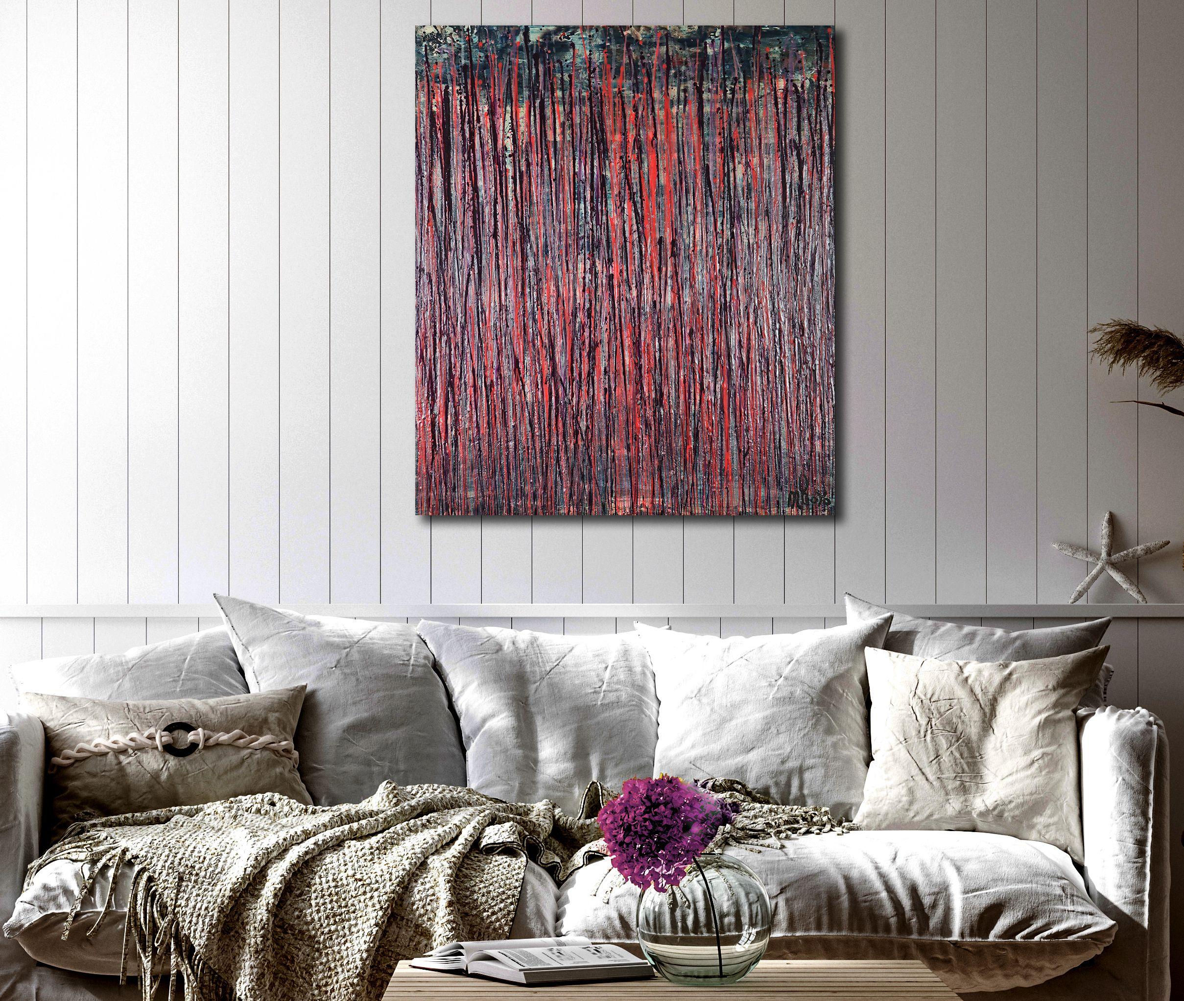 Riflesso di colori, Pittura, Acrilico su tela - Painting di Nestor Toro