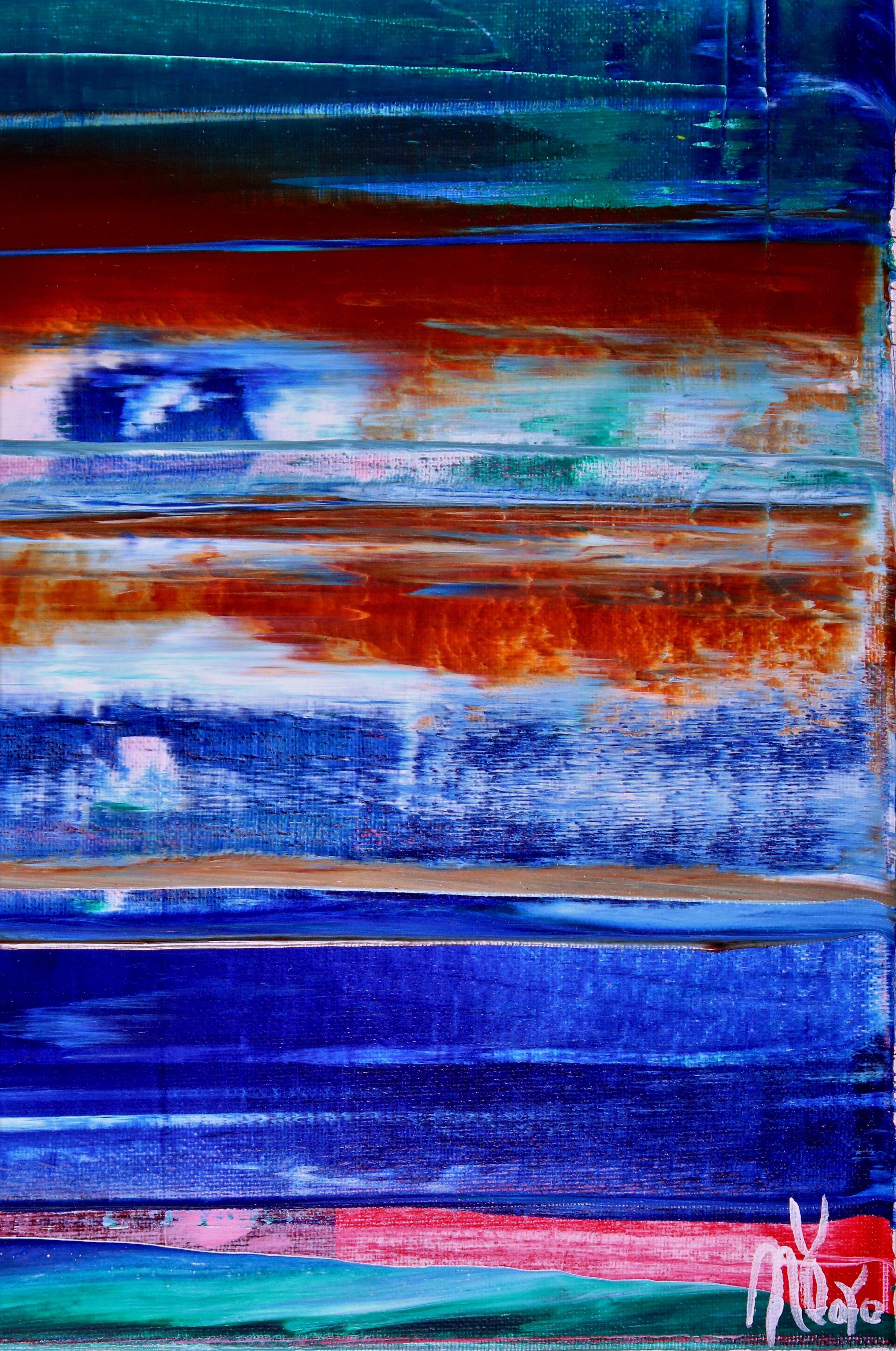 Reflejo infinito (Azulejos), Painting, Acrylic on Canvas For Sale 1