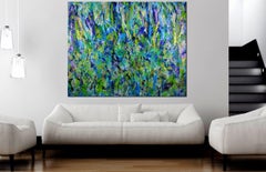 Regrowth (Lush Greenery), Painting, Acrylic on Canvas