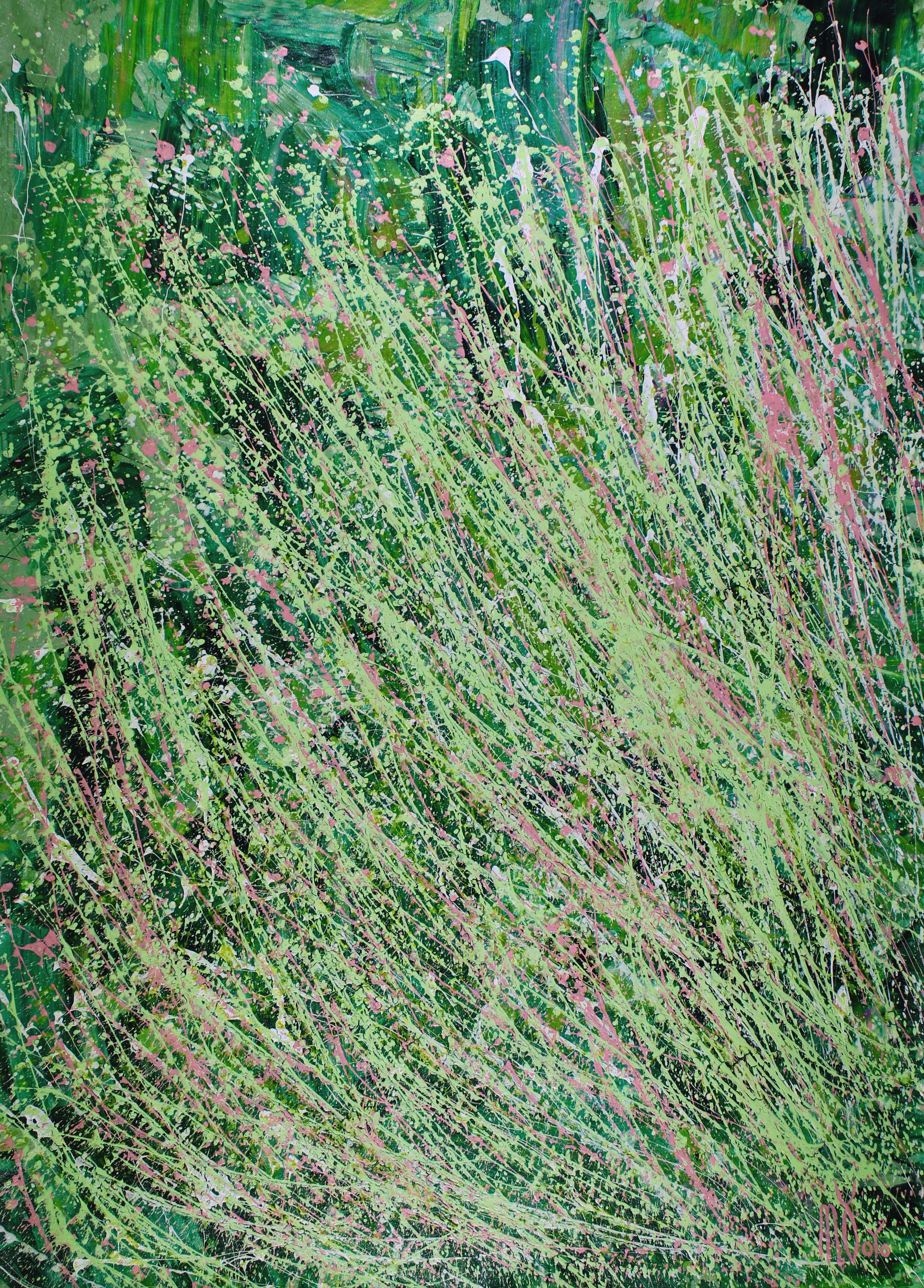 Abstract Painting di Nestor Toro - Cavalcare la tempesta, Pittura, Acrilico su tela