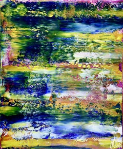 Rio azul infinito (Unendlichkeitsblauer Fluss), Gemälde, Acryl auf Leinwand