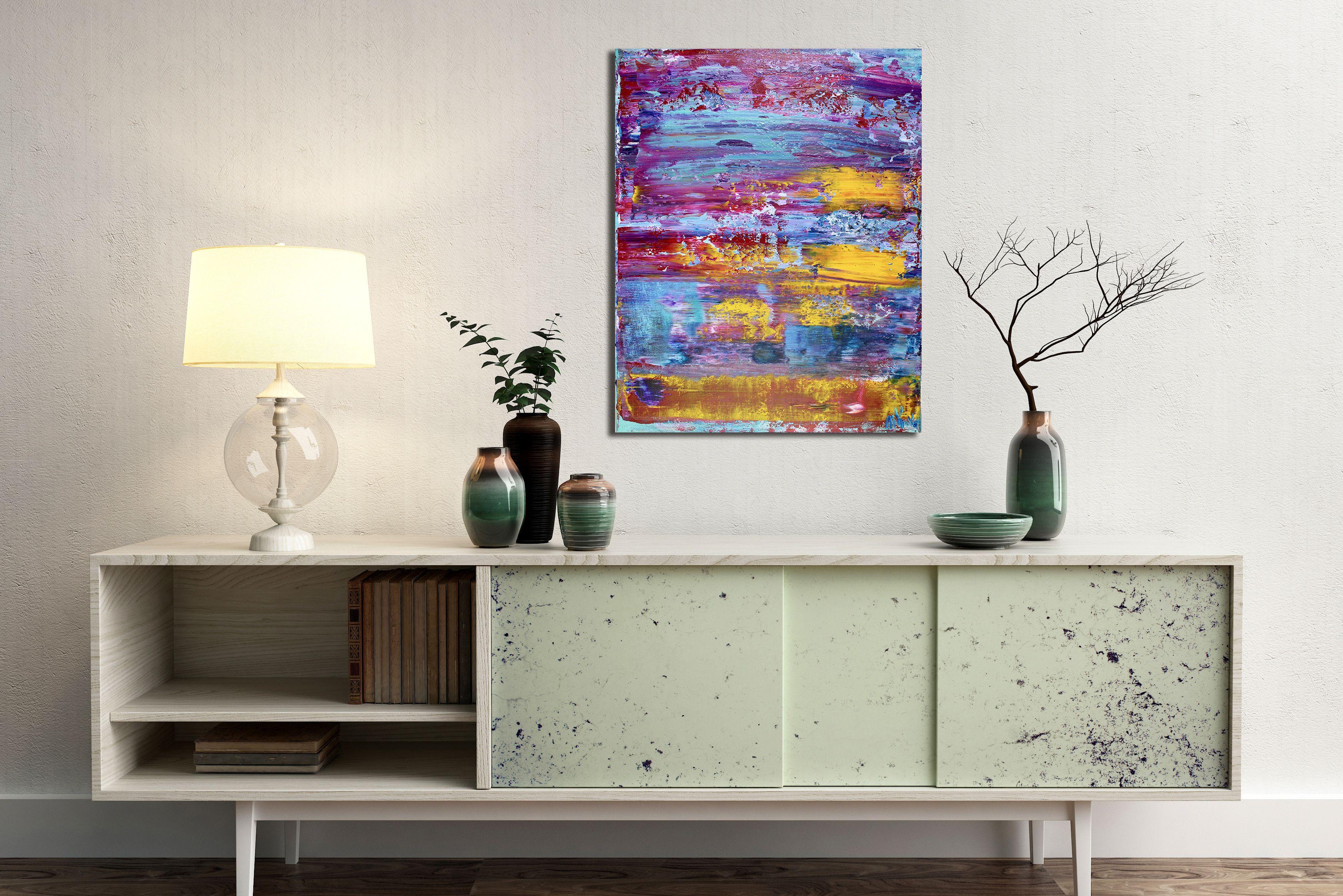 Flusso del fiume, Pittura, Acrilico su tela in vendita 1