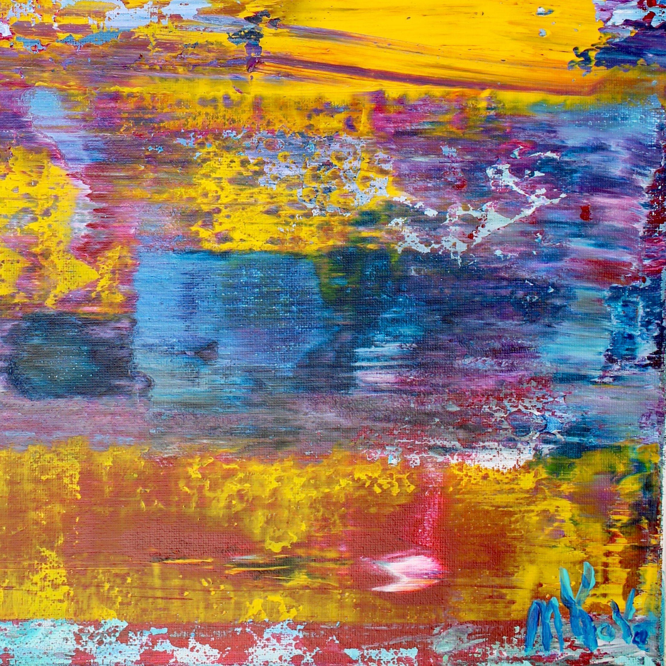 Flusso del fiume, Pittura, Acrilico su tela in vendita 2