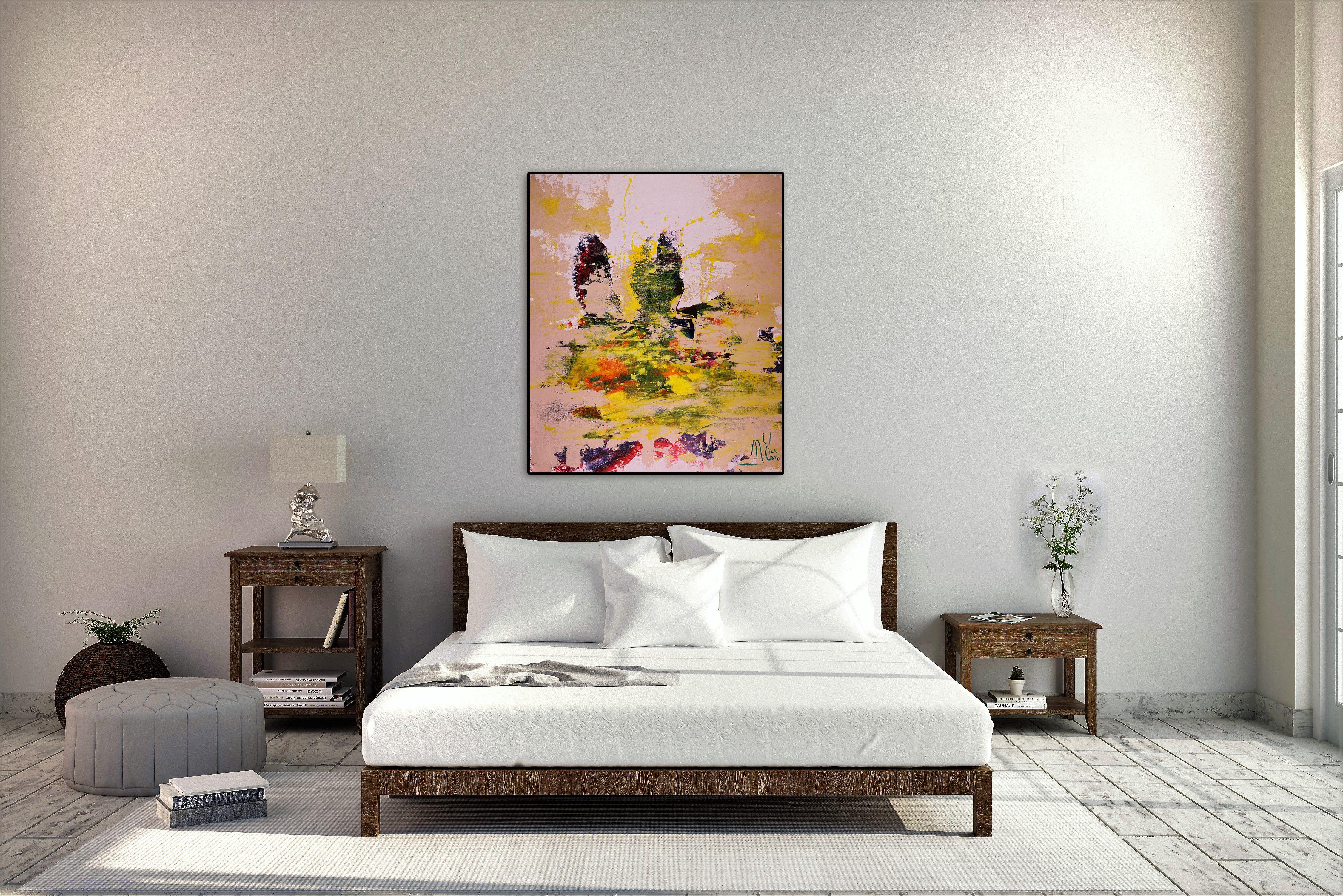 Campo di colore sparso, Pittura, Acrilico su tela - Painting Astratto di Nestor Toro