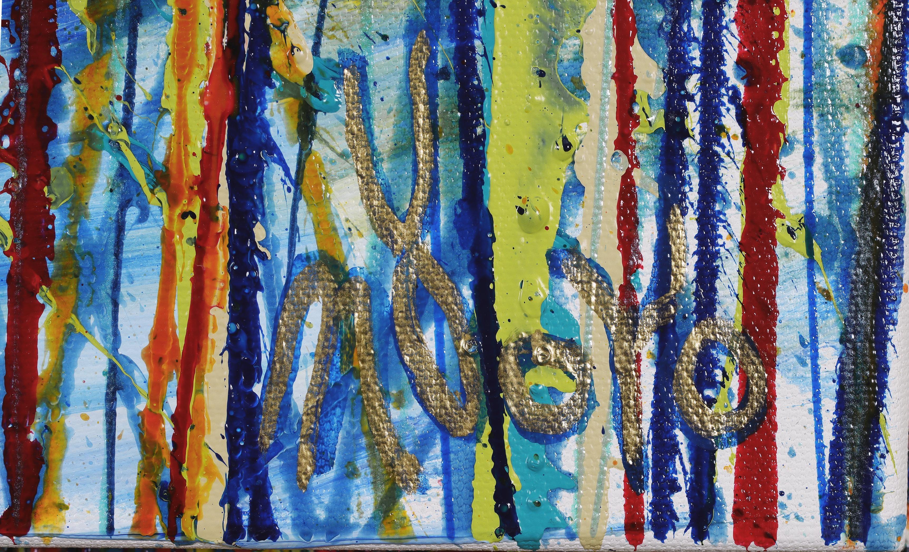 Sequel of a dream 2 (Gardens) - Triptych, Painting, Acrylic on Canvas For Sale 2