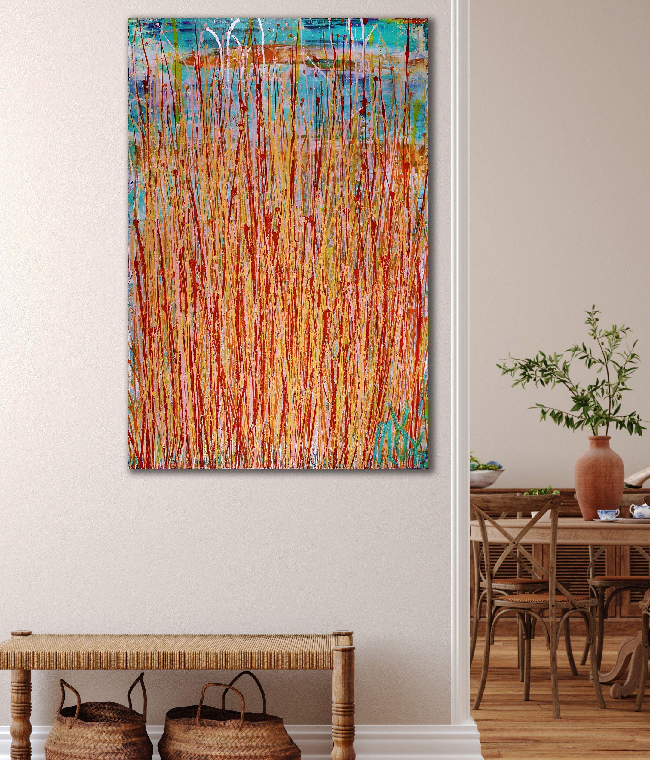 Shimmering Frequencies 2, Painting, Acrylic on Canvas For Sale 1