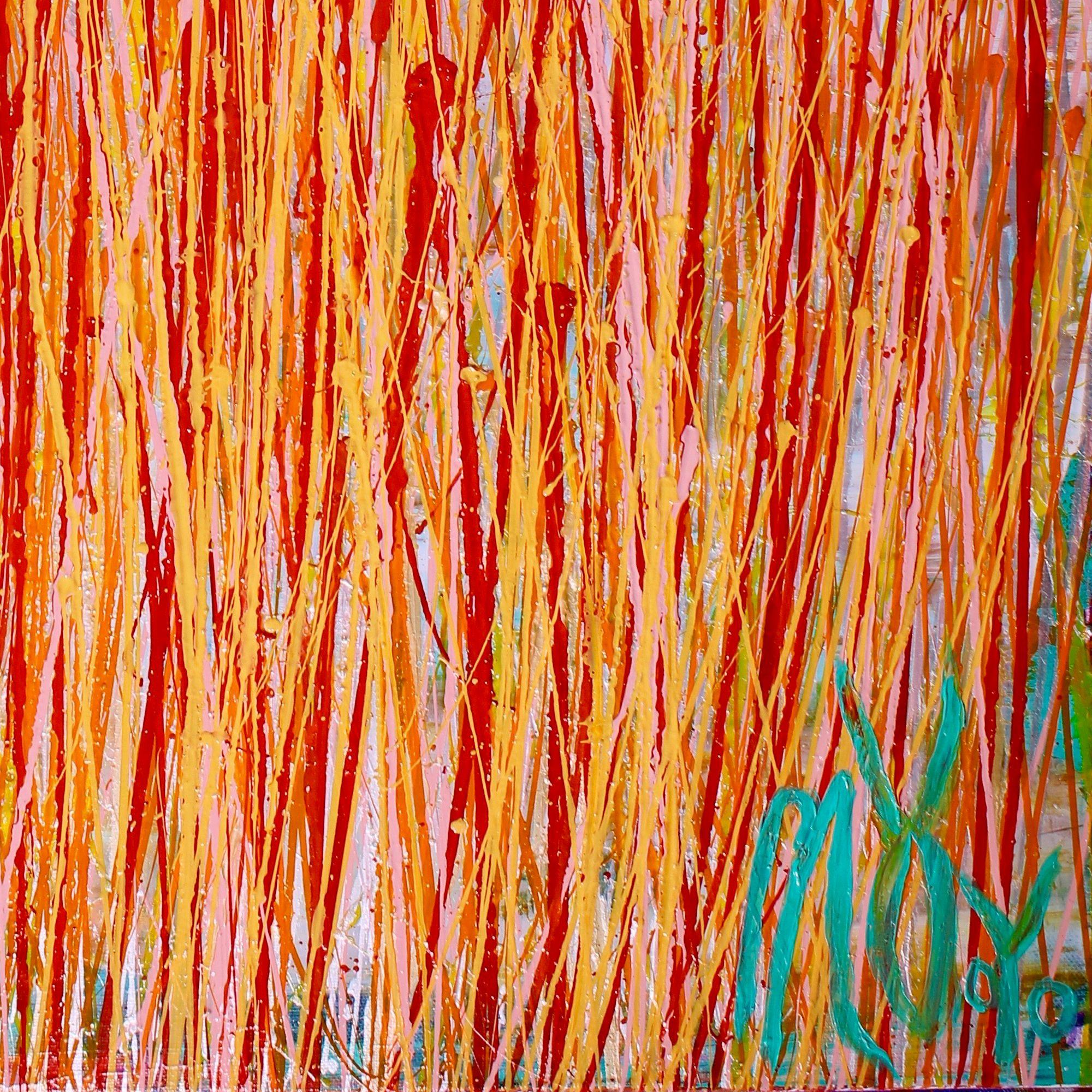 Shimmering Frequencies 2, Painting, Acrylic on Canvas For Sale 2