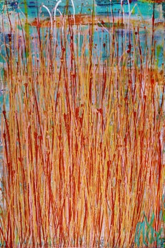 Shimmering Frequencies 2, Painting, Acrylic on Canvas