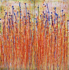 Shimmering Frequencies / Diptych, Painting, Acrylic on Canvas