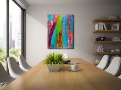 Silent Falling Tree, Painting, Acrylic on Canvas