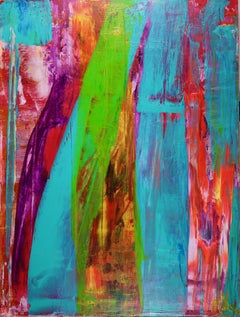 Silent Falling Tree, Painting, Acrylic on Canvas