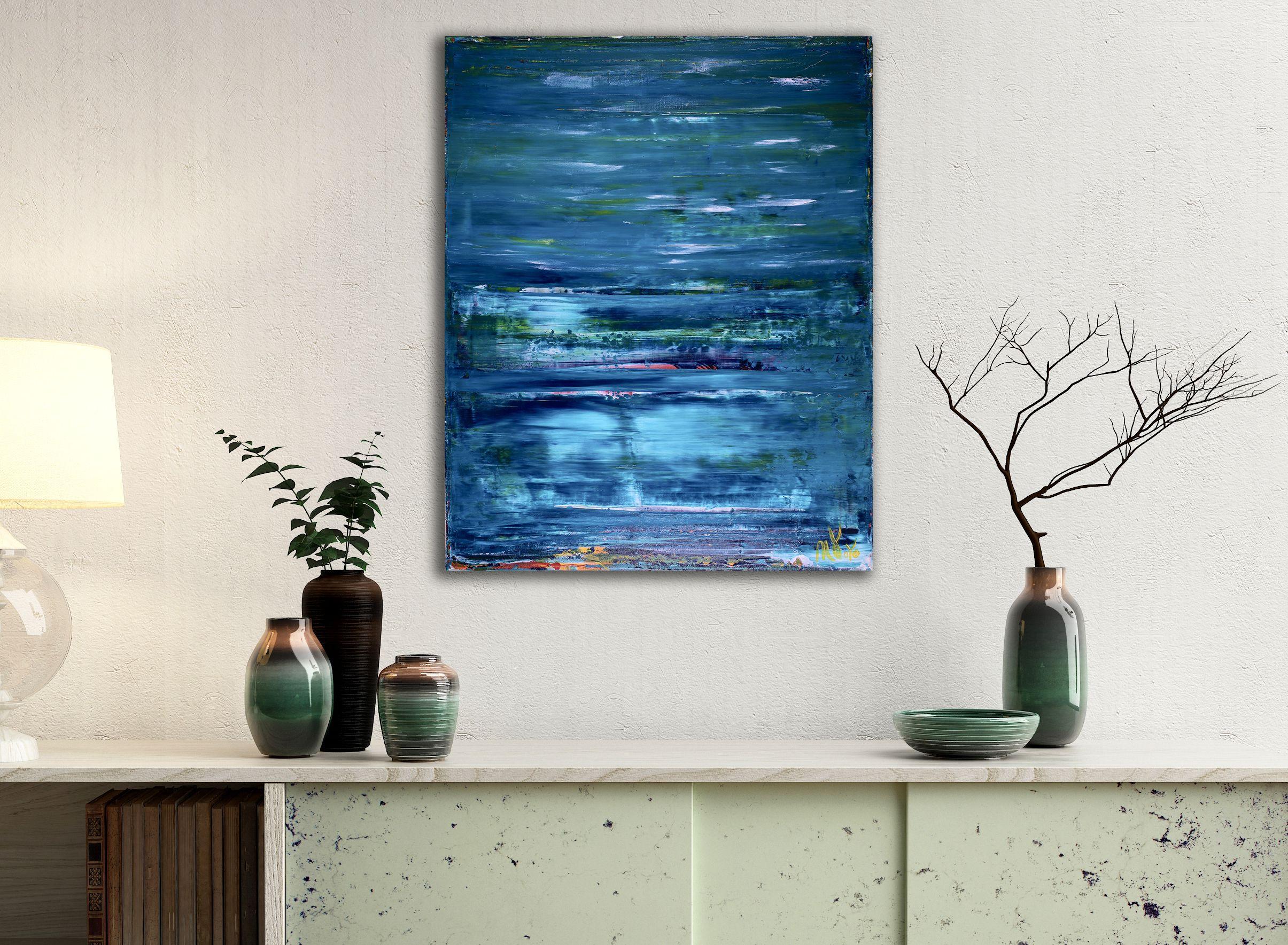 Sky Walking 3, Pittura, Acrilico su tela - Painting Astratto di Nestor Toro