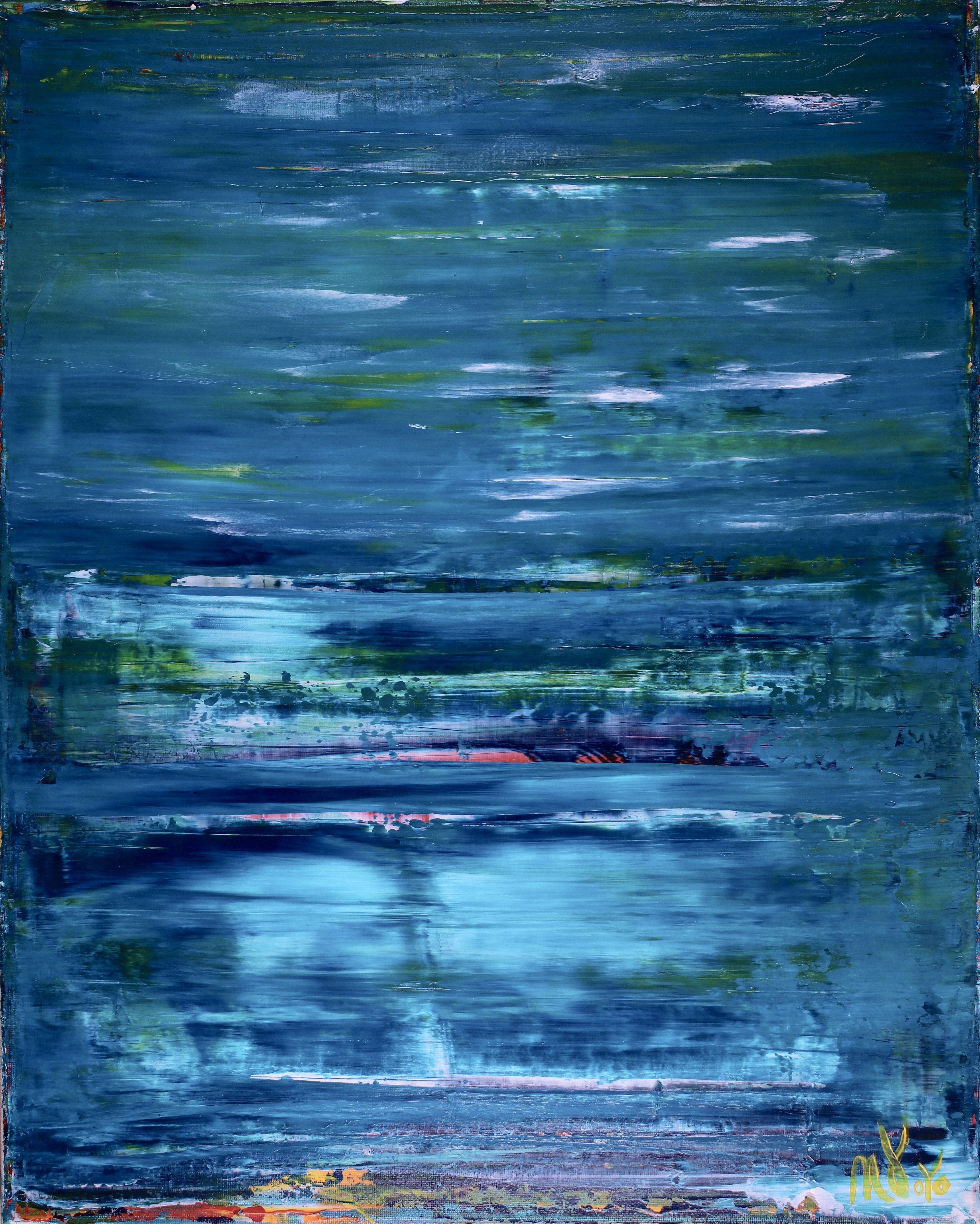 Abstract Painting di Nestor Toro - Sky Walking 3, Pittura, Acrilico su tela