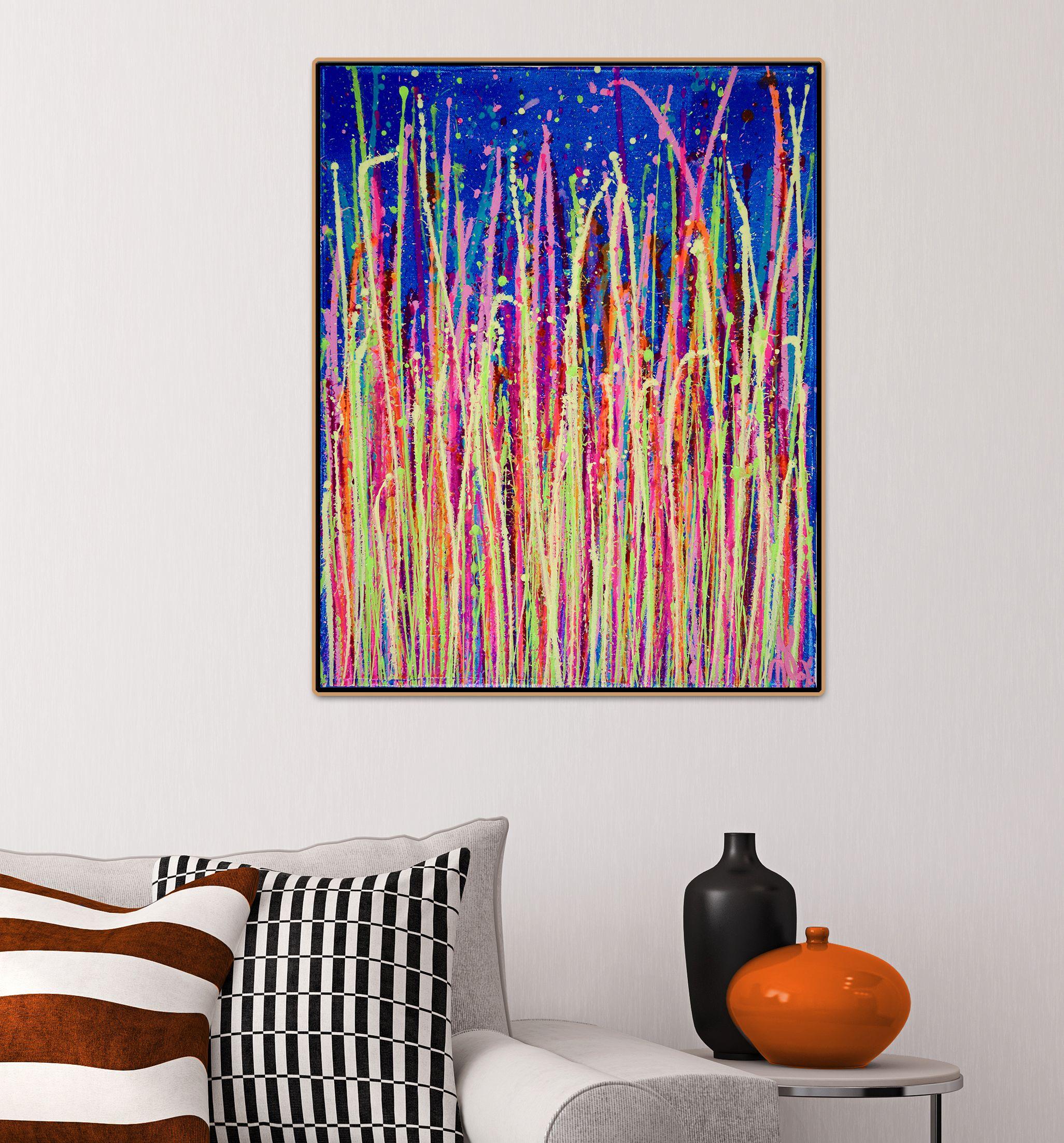 Pequeñas vibraciones (Luces cegadoras), Pintura, Acrílico sobre lienzo - Painting de Nestor Toro