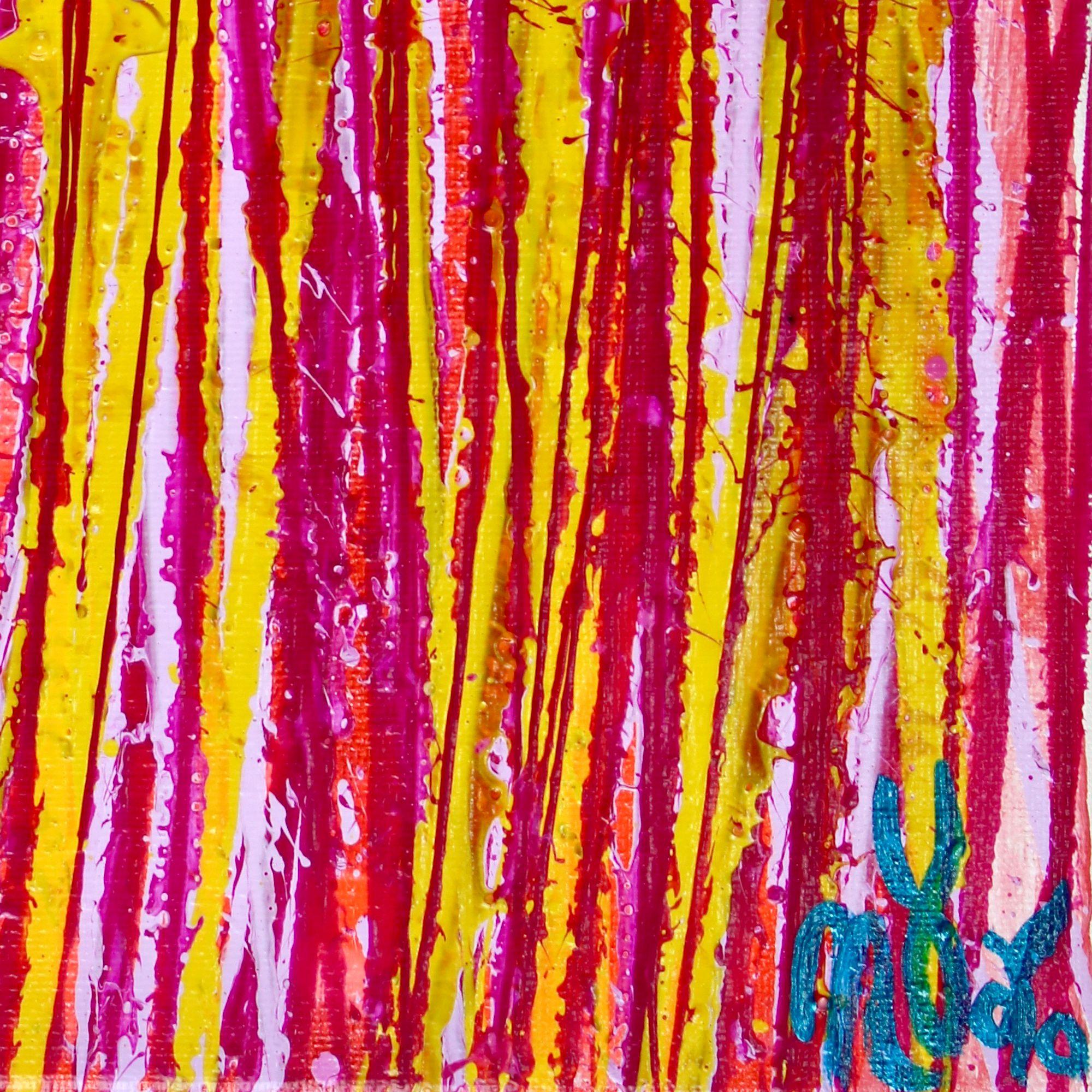 Small Vibrations (Red Garden), Painting, Acrylic on Canvas For Sale 2
