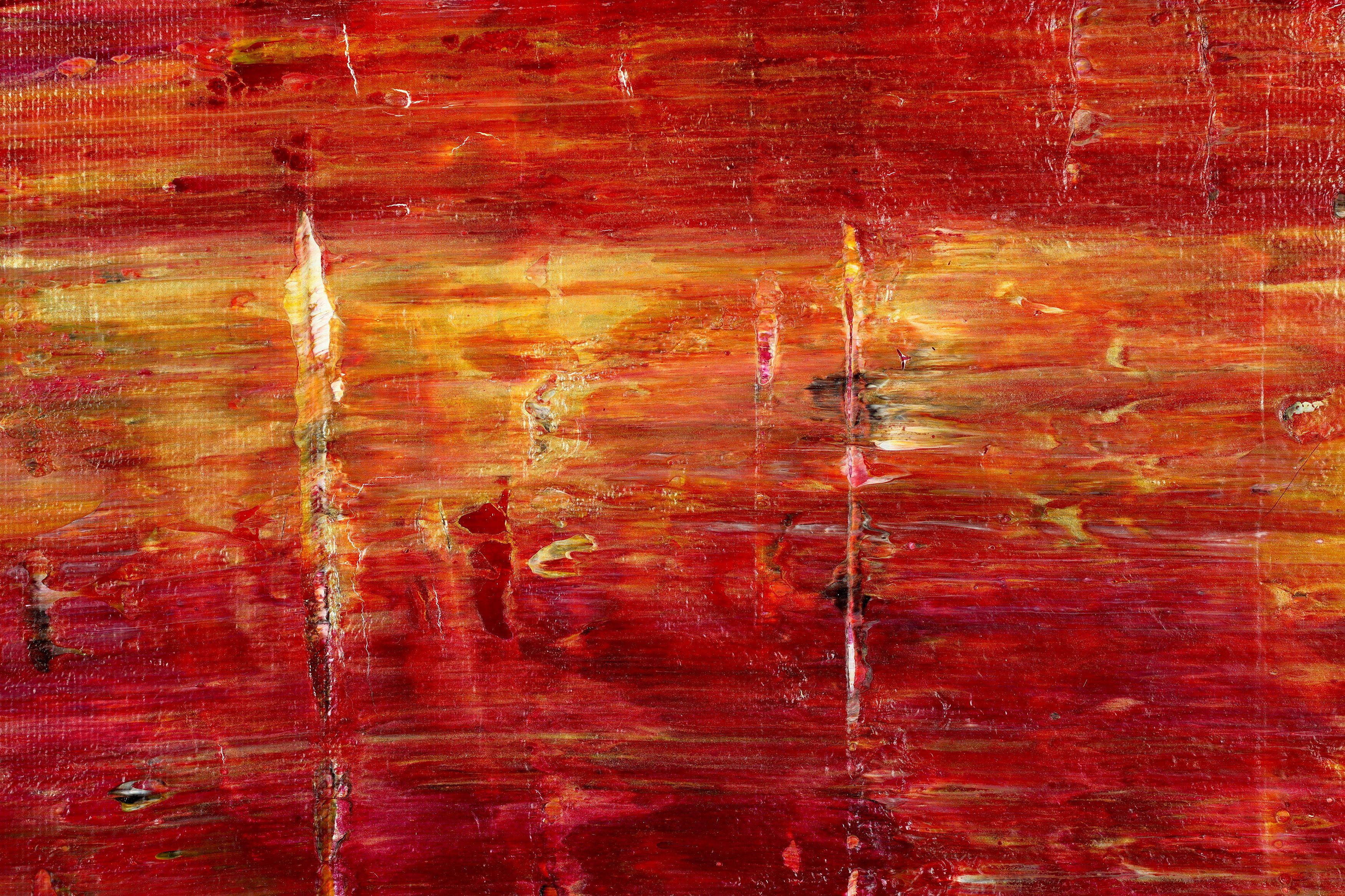 Solar fire, Painting, Acrylic on Canvas For Sale 1