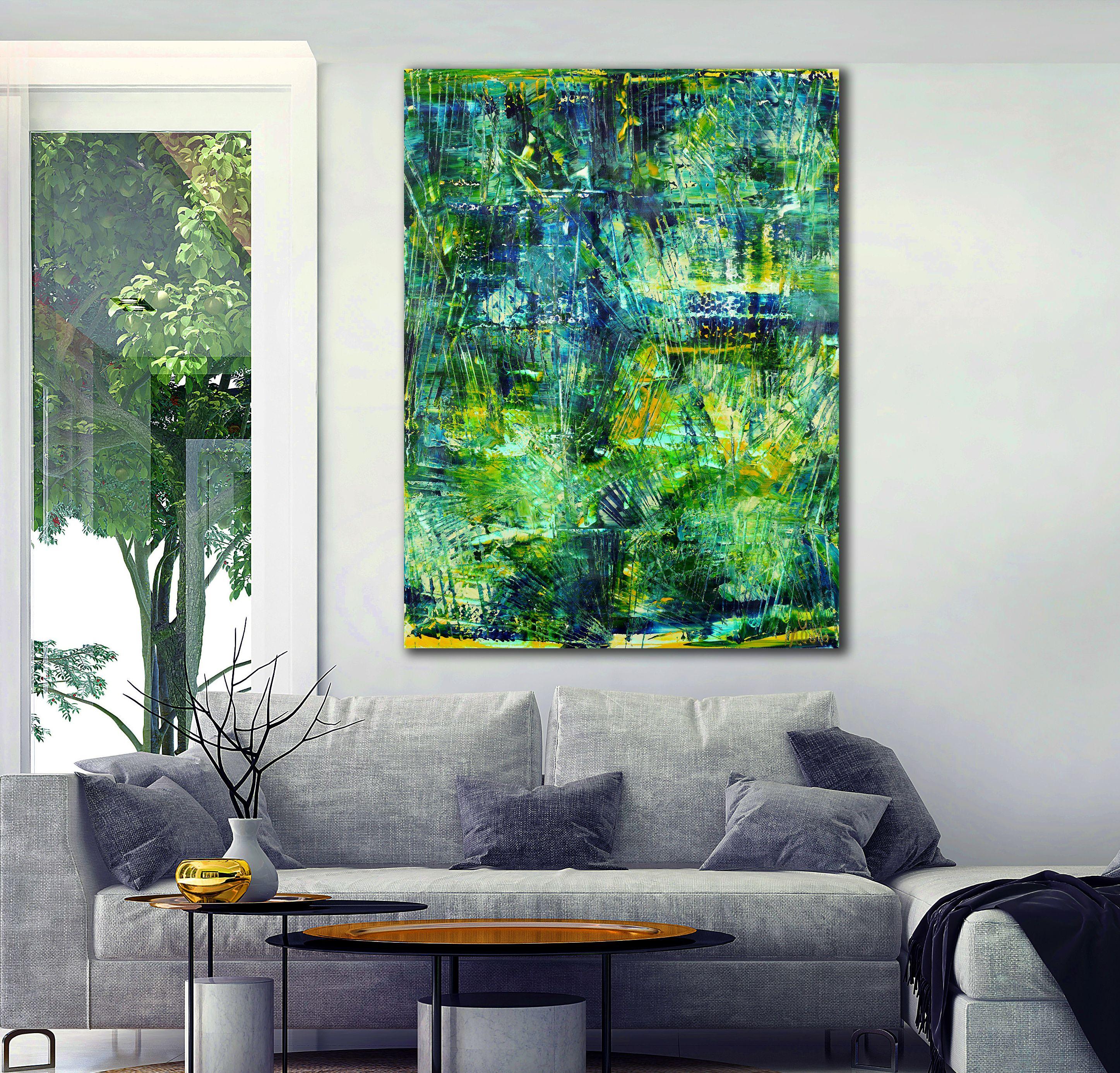 Sounds through the palm trees, Painting, Acrylic on Canvas For Sale 1