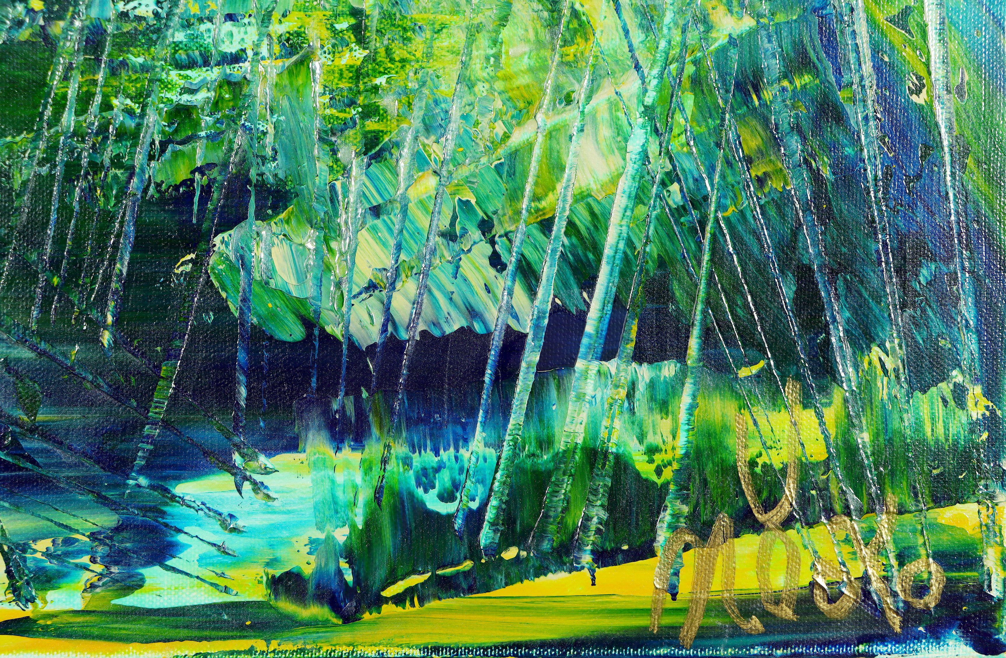 Sounds through the palm trees, Painting, Acrylic on Canvas For Sale 3