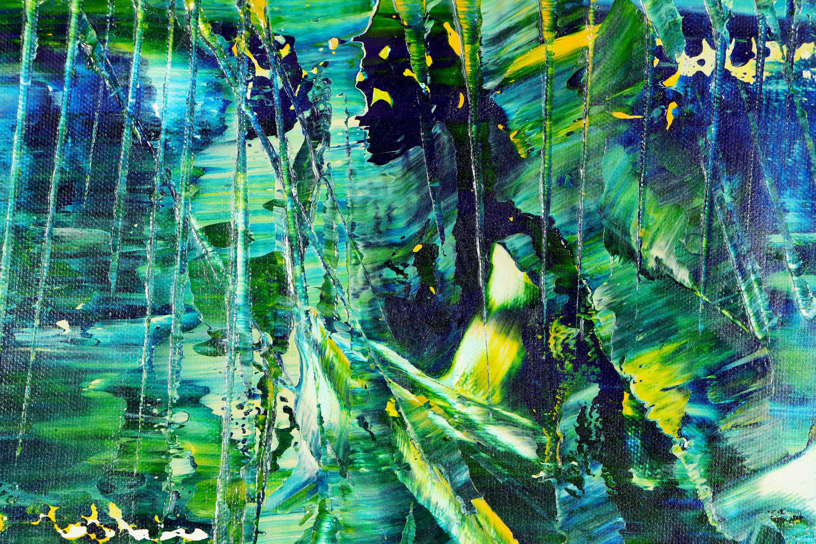 Sounds through the palm trees, Painting, Acrylic on Canvas For Sale 4