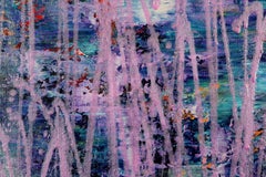 Sparks (Notre nuit au bord de l'océan), peinture, acrylique sur toile