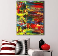 panorama fendu 3 (Action divisée), peinture, acrylique sur toile