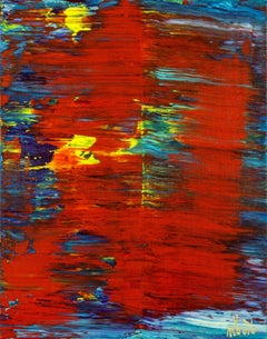panorama fendu 5 (Action divisée), peinture, acrylique sur toile