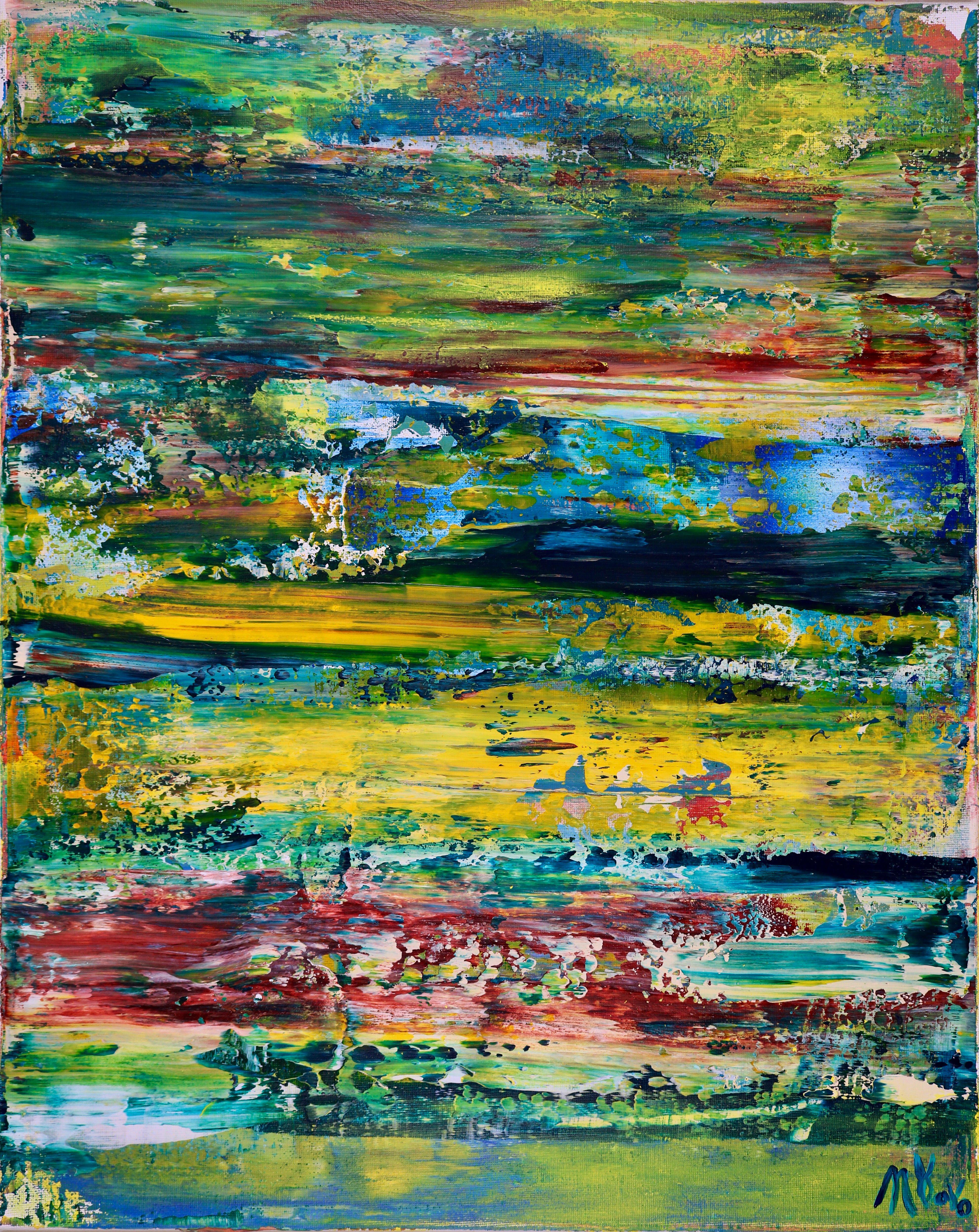 Abstract Painting de Nestor Toro - Fantasía espontánea, Pintura, Acrílico sobre lienzo