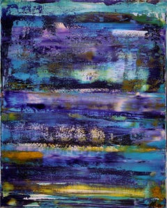 Spontaneous Purple Fantasy, Painting, Acrylic on Canvas