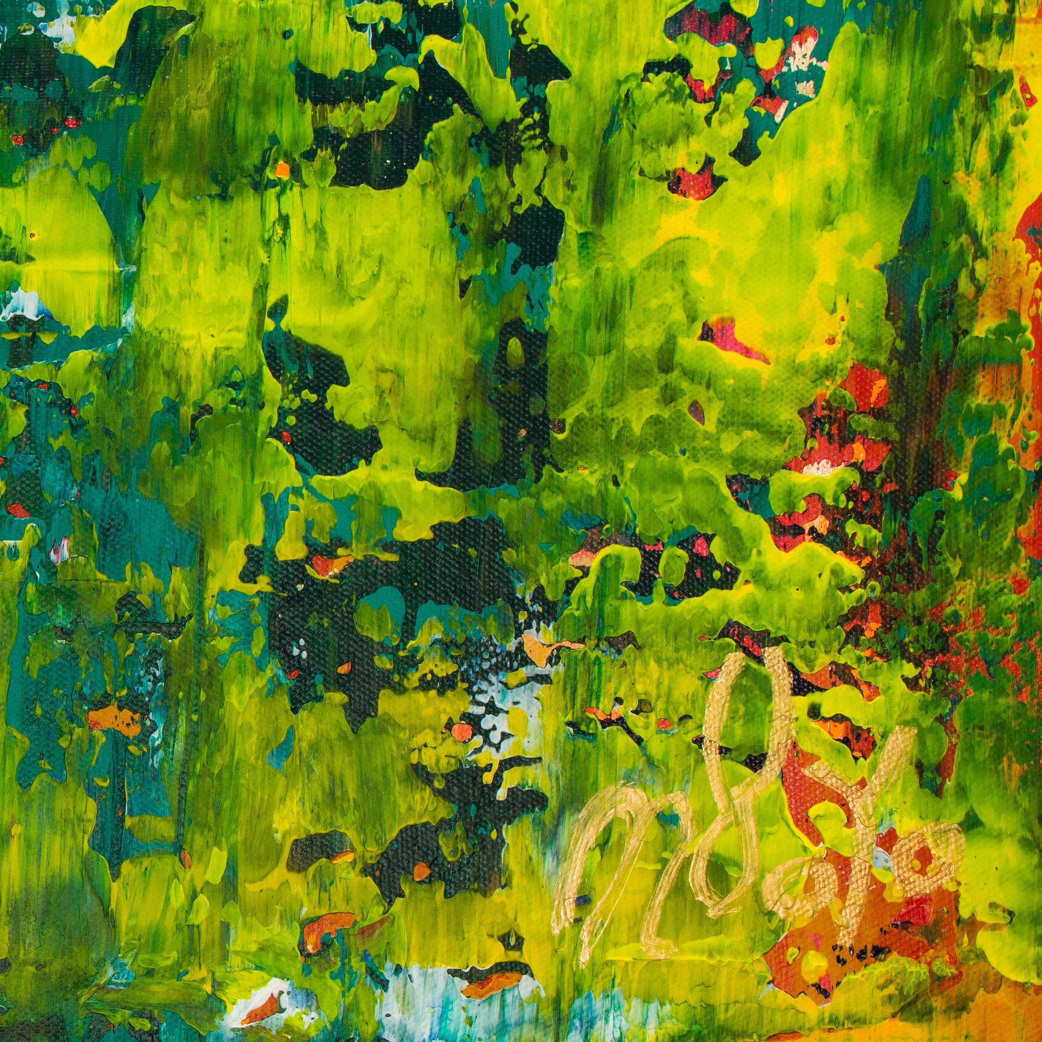 Barlume di primavera, Pittura, Acrilico su tela - Painting Astratto di Nestor Toro