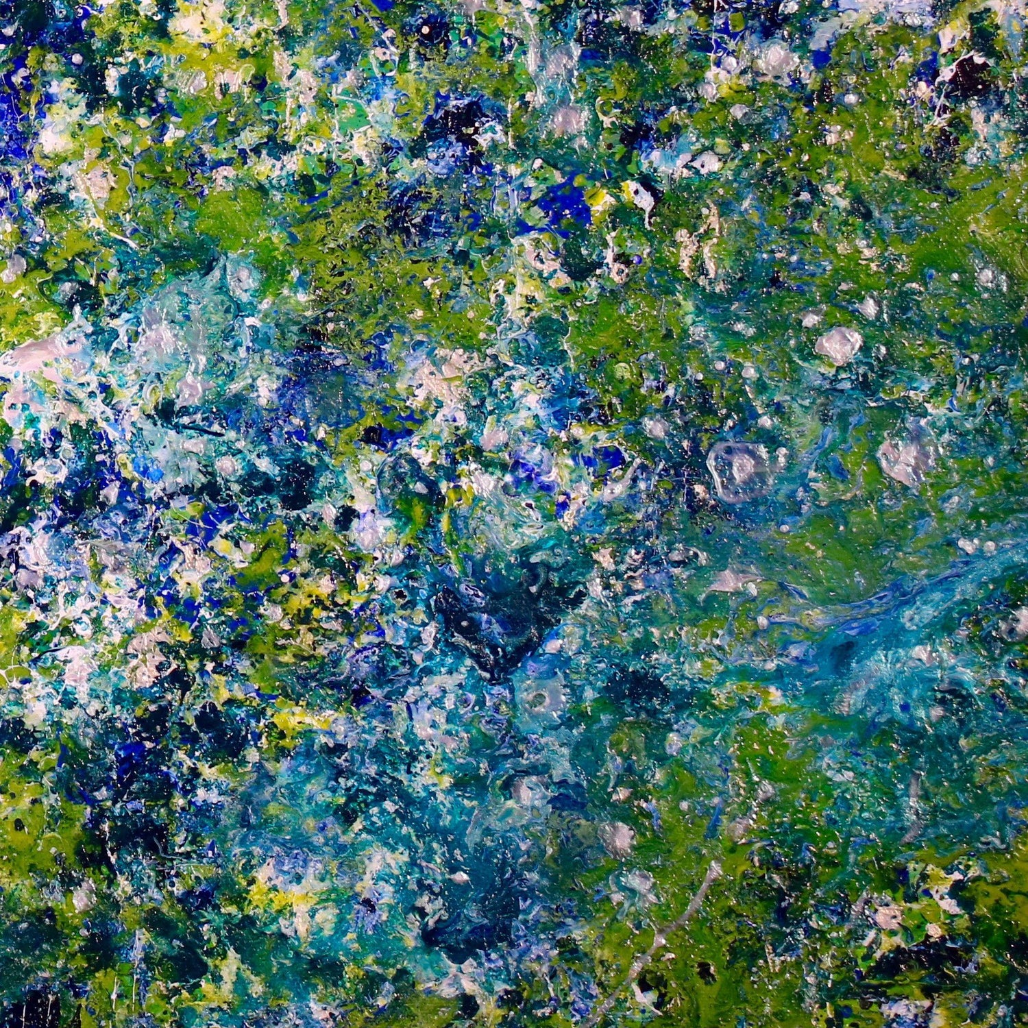Nestor Toro Starry Forest Night Painting Acrylic On Canvas For