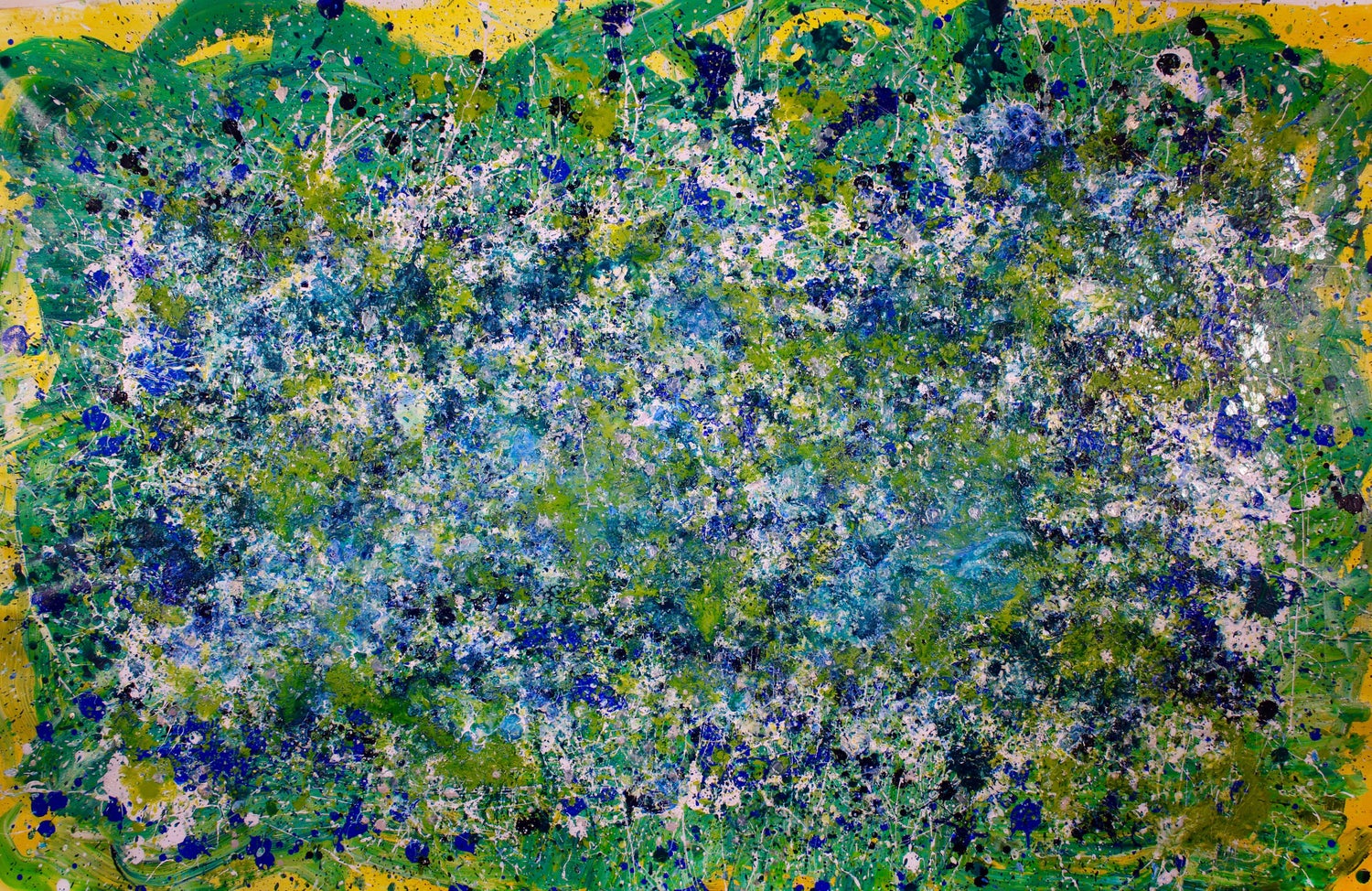 Nestor Toro Starry Forest Night Painting Acrylic On Canvas For