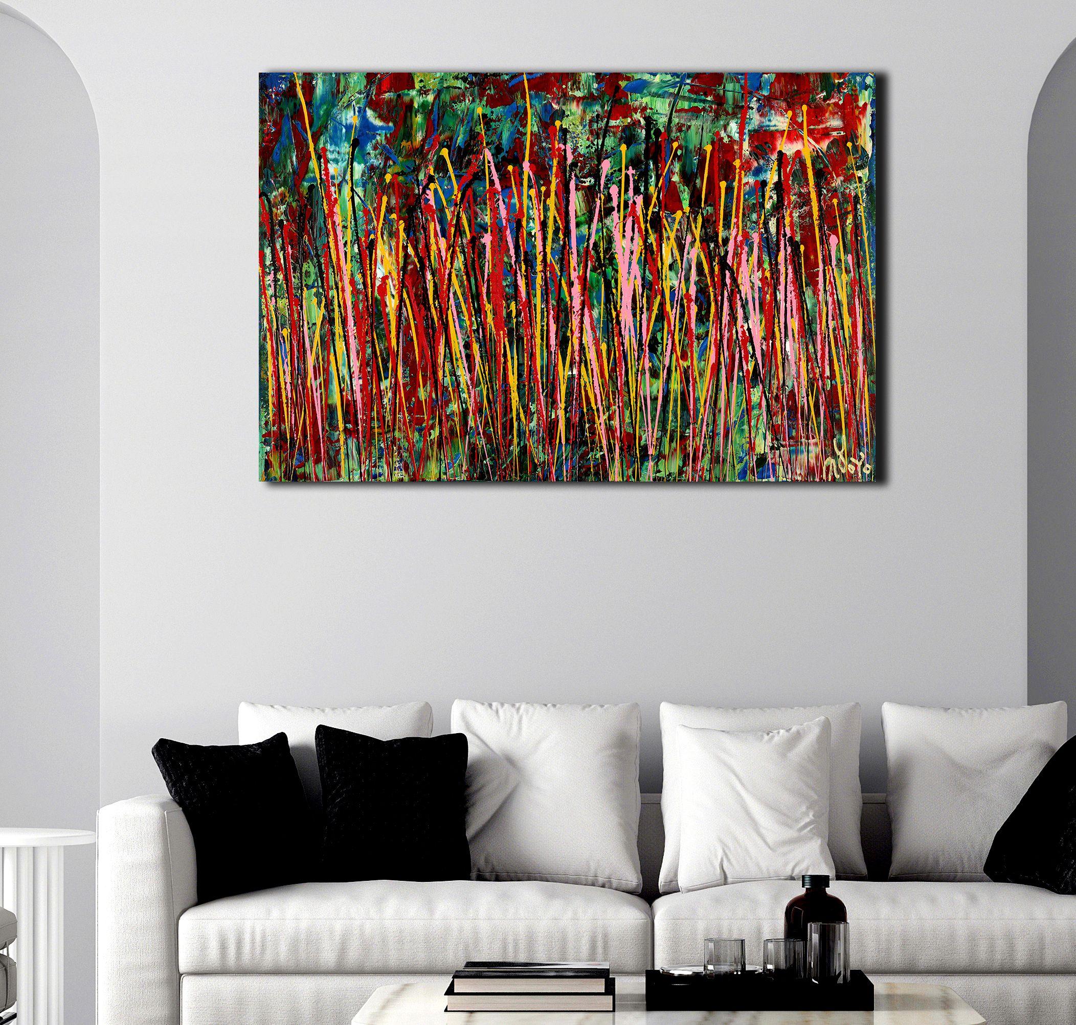 Strange spectra 1, Gemälde, Acryl auf Leinwand – Painting von Nestor Toro