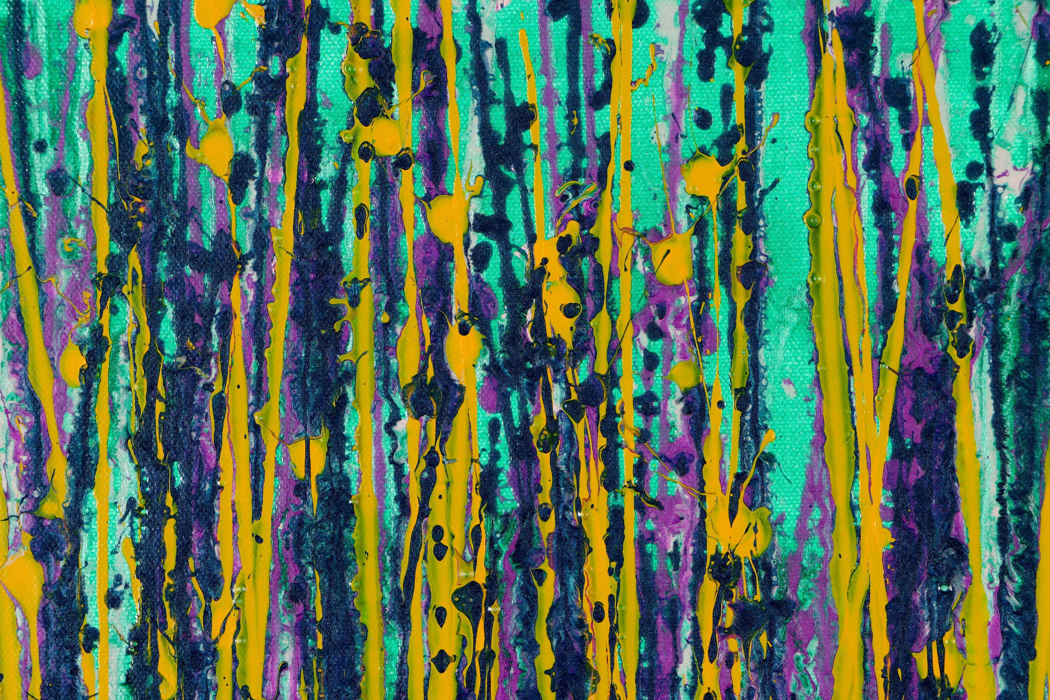 Strange Spectra 9 (Smaragdgrün), Gemälde, Acryl auf Leinwand – Painting von Nestor Toro