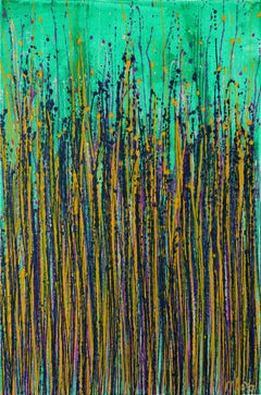 Strange Spectra 9 (Emerald Green), Painting, Acrylic on Canvas