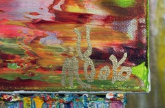 Sommerernte Panorama 2, Gemälde, Acryl auf Leinwand