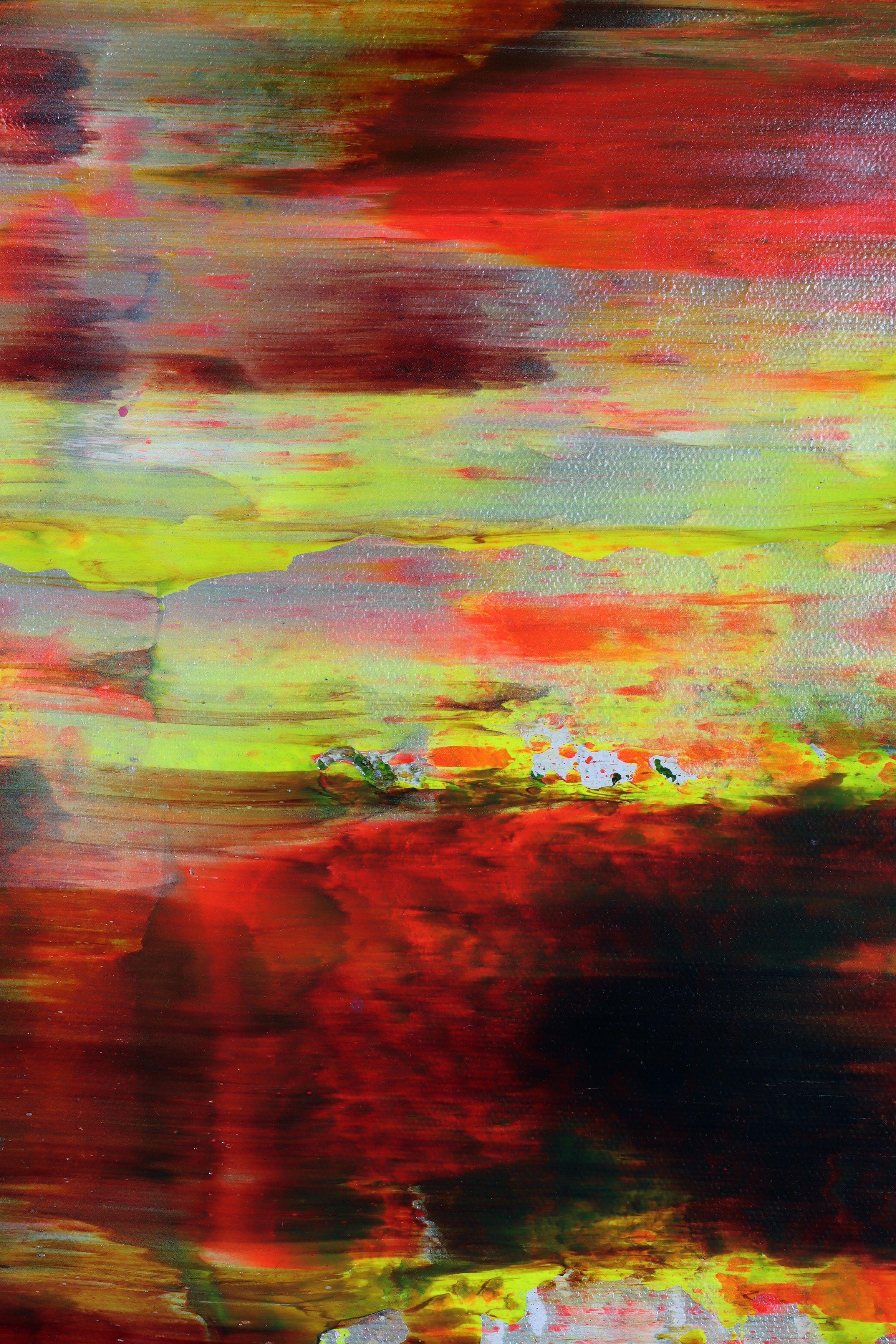 Panorama del raccolto estivo 2, Pittura, Acrilico su tela - Painting Astratto di Nestor Toro