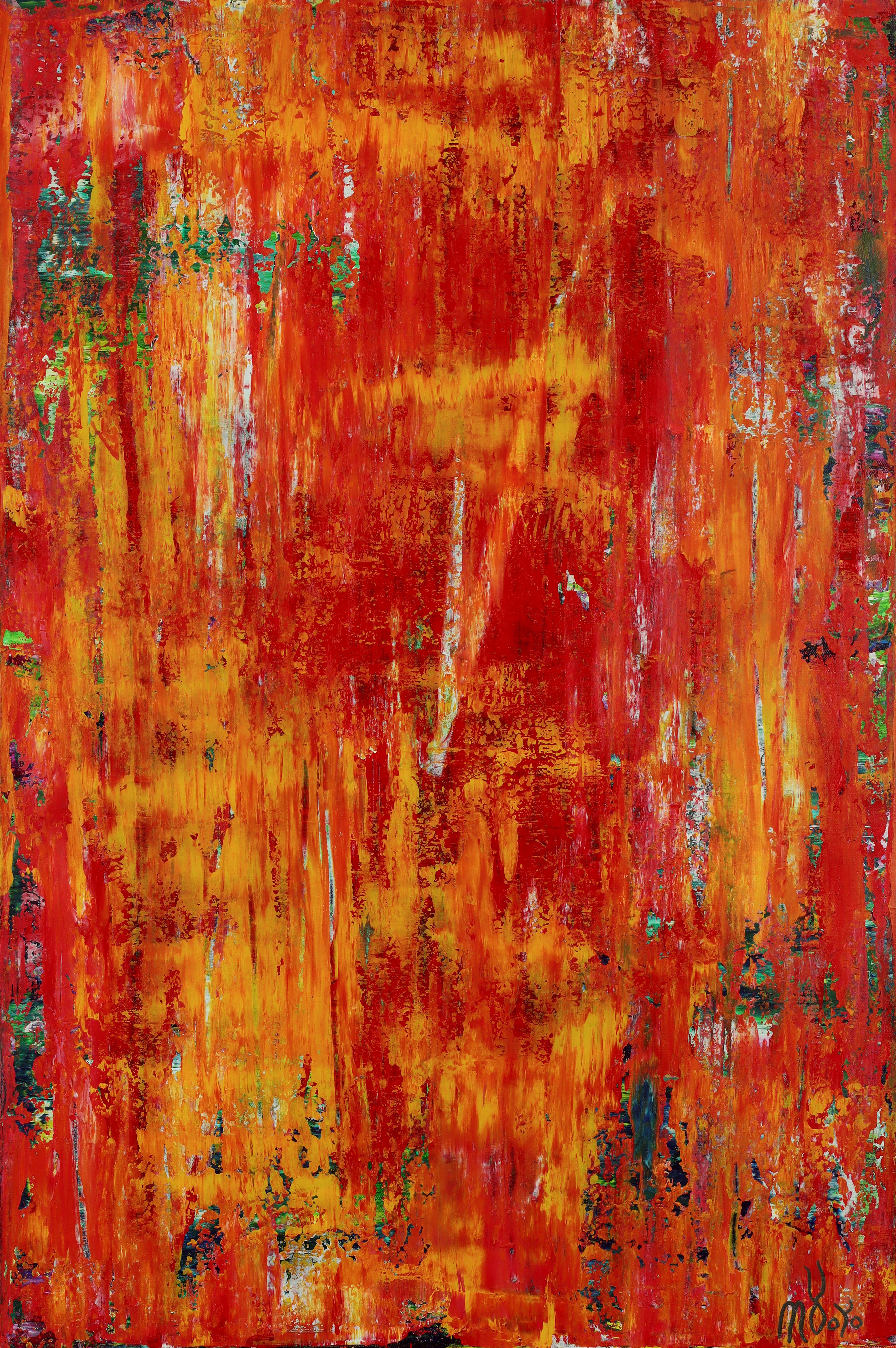 Abstract Painting di Nestor Toro - Primo piano del sole, Pittura, Acrilico su tela
